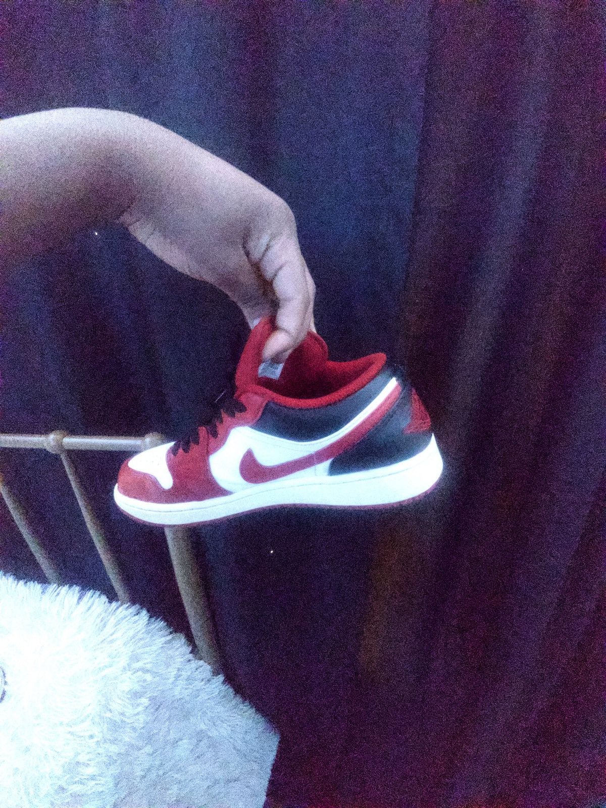 Nike 2022 Air Jordan 1 Low 'Reverse Black Toe' Size US 9 / EU 42 - 3 Thumbnail