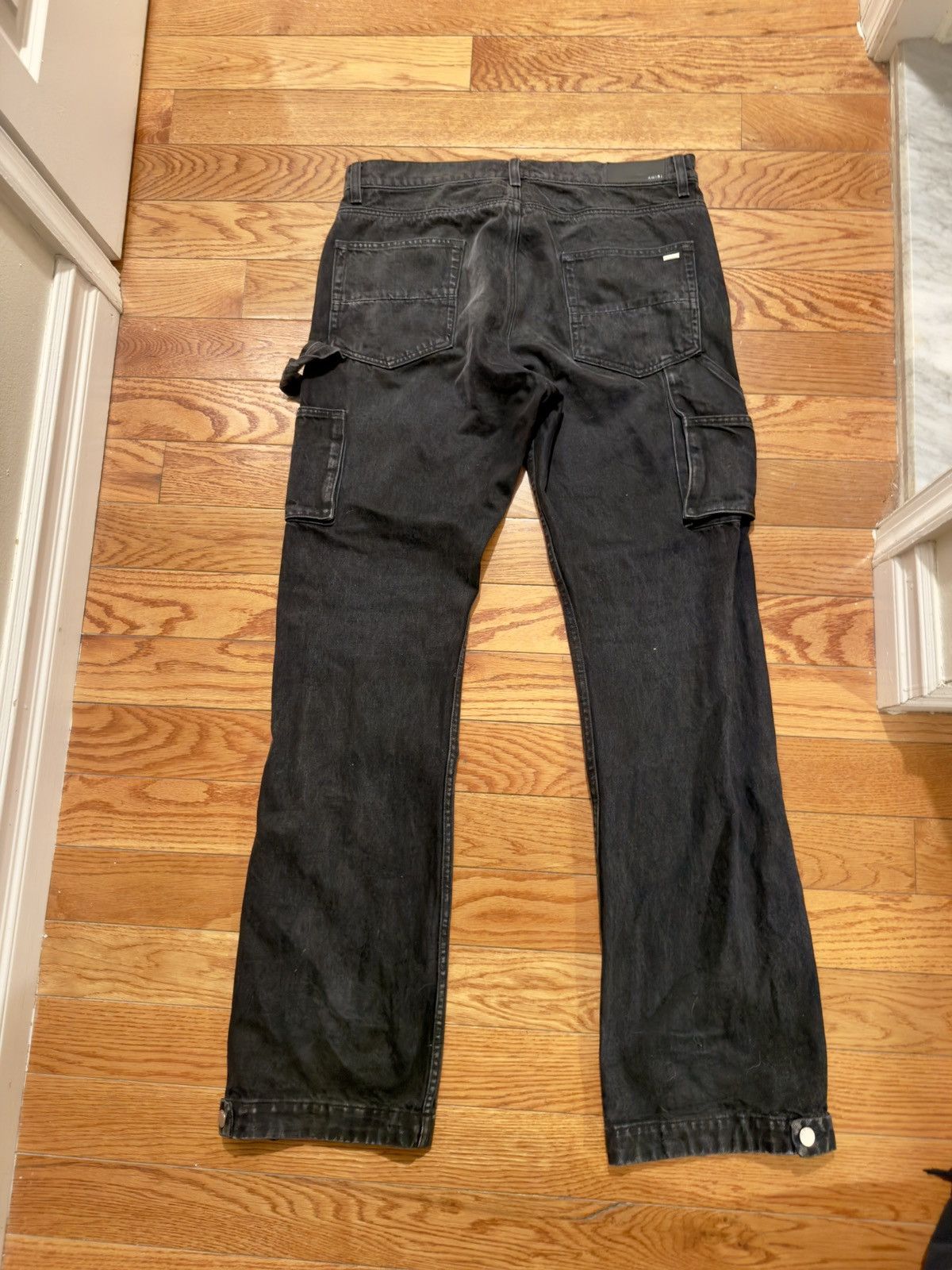 Amiri Amiri Double-Knee Denim Carpenter Pants – Aged Black Size US 32 / EU 48 - 2 Thumbnail