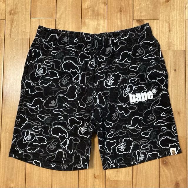 Bape BAPE Neon Camo sweat shorts a bathing ape ★size M Size US 32 / EU 48 - 1 Thumbnail