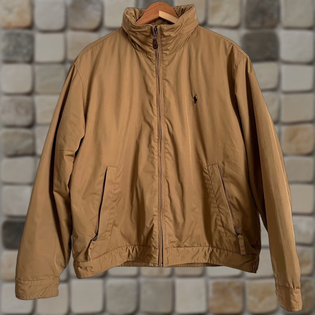 Polo Ralph Lauren VINTAGE Polo Ralph Lauren Jacket Coat Hooded Fleece Lined Tan SZ L Men’s Jacket Coat Size US L / EU 52-54 / 3 - 1 Thumbnail
