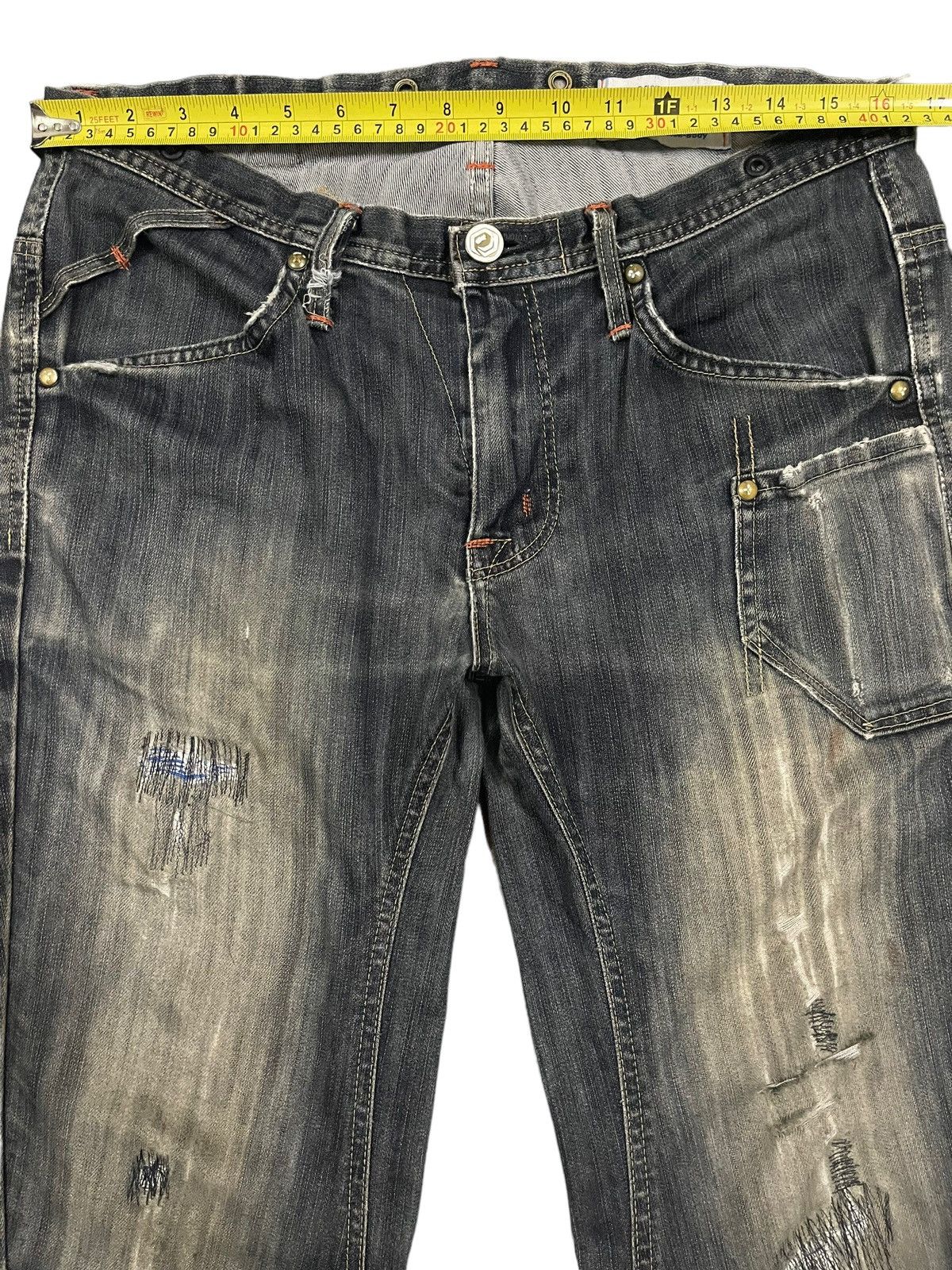 Edwin Vintage Edwin E-Function Faded Wash Style Jeans Size US 32 / EU 48 - 10 Thumbnail