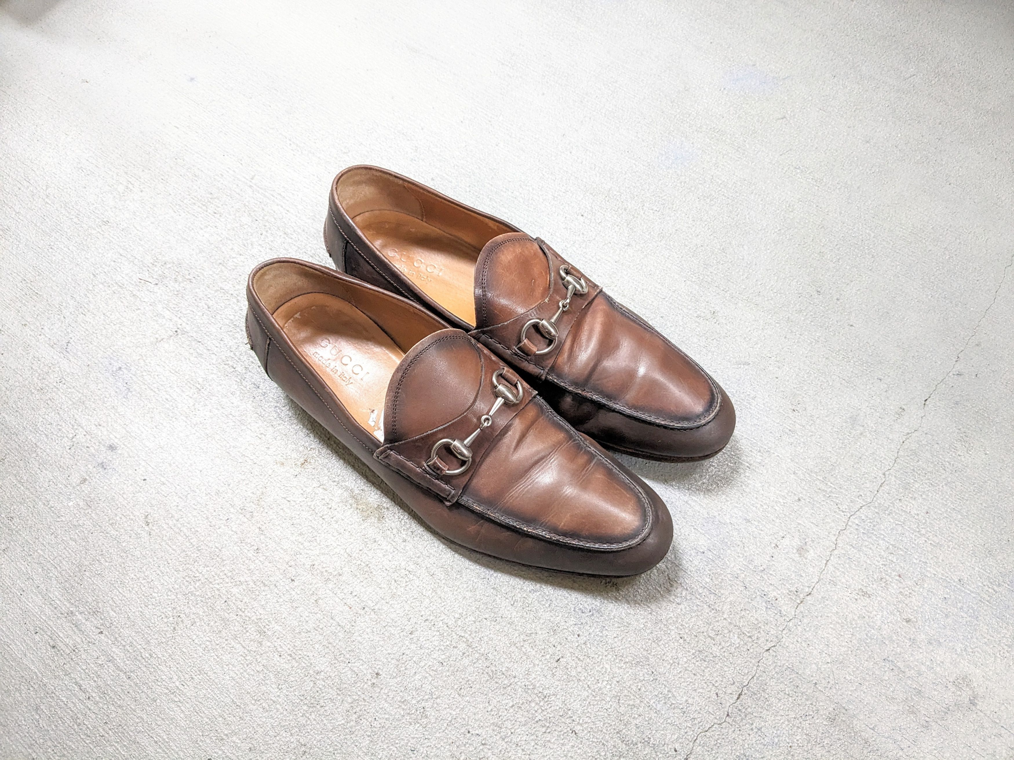 Gucci × Vintage Gucci Horsebit Loafers Brown Leather 8.5 Italy Slip On Size US 8.5 / EU 41-42 - 1 Thumbnail