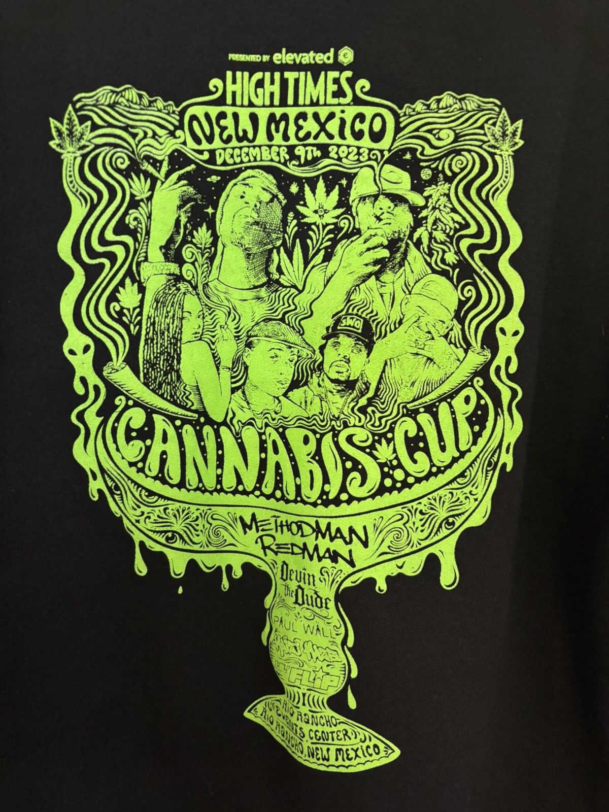 Gildan 2023 High Times Cannabis Cup Black / Green Hoodie - Sz: M Size US M / EU 48-50 / 2 - 1 Thumbnail