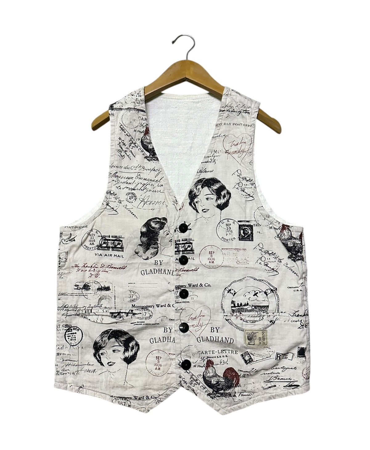 Japanese Brand Glad hand reversible vest Size US M / EU 48-50 / 2 - 1 Thumbnail