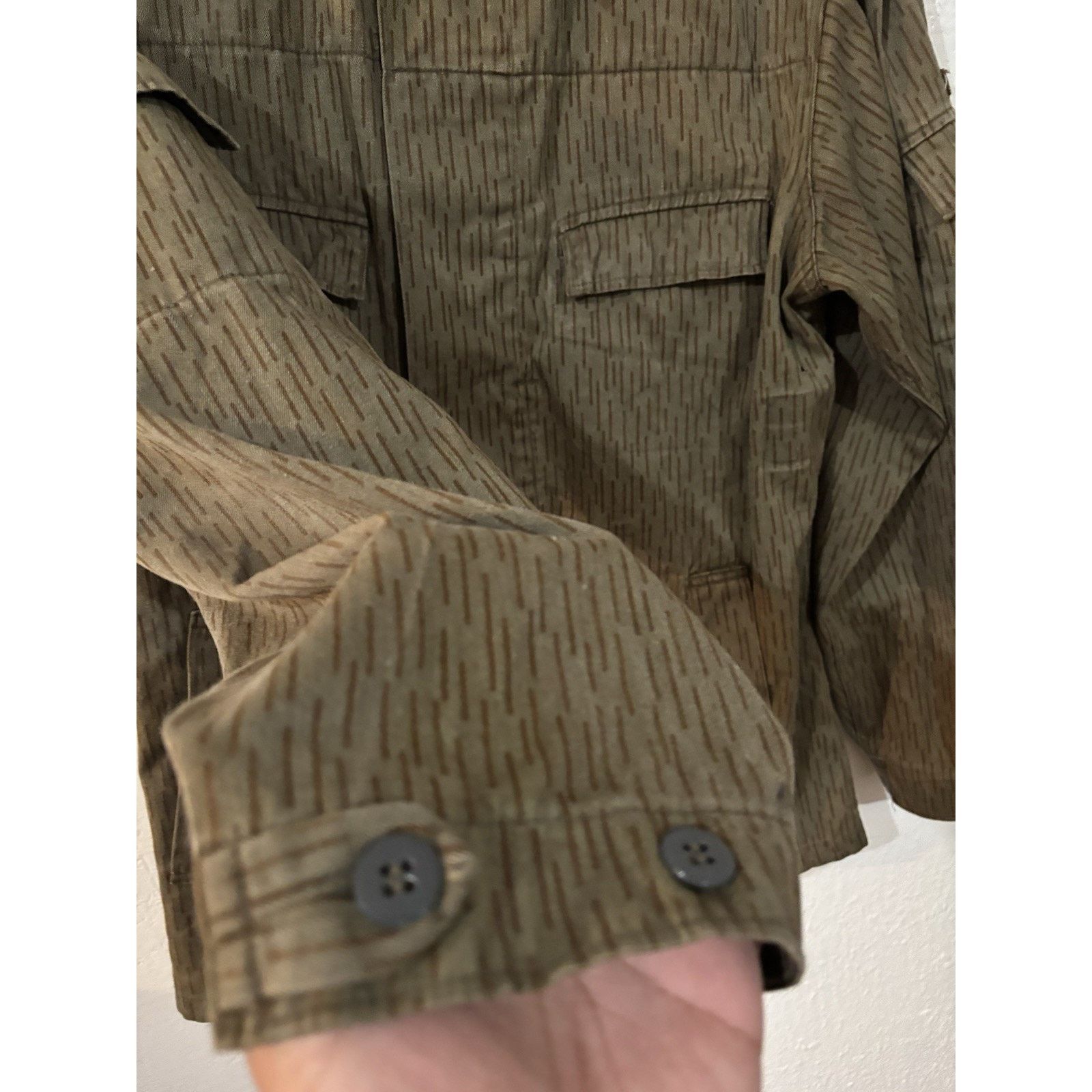 Other East German NVA Rain Camo Jacket Strichtarn SizeG44 Original Size US M / EU 48-50 / 2 - 7 Thumbnail