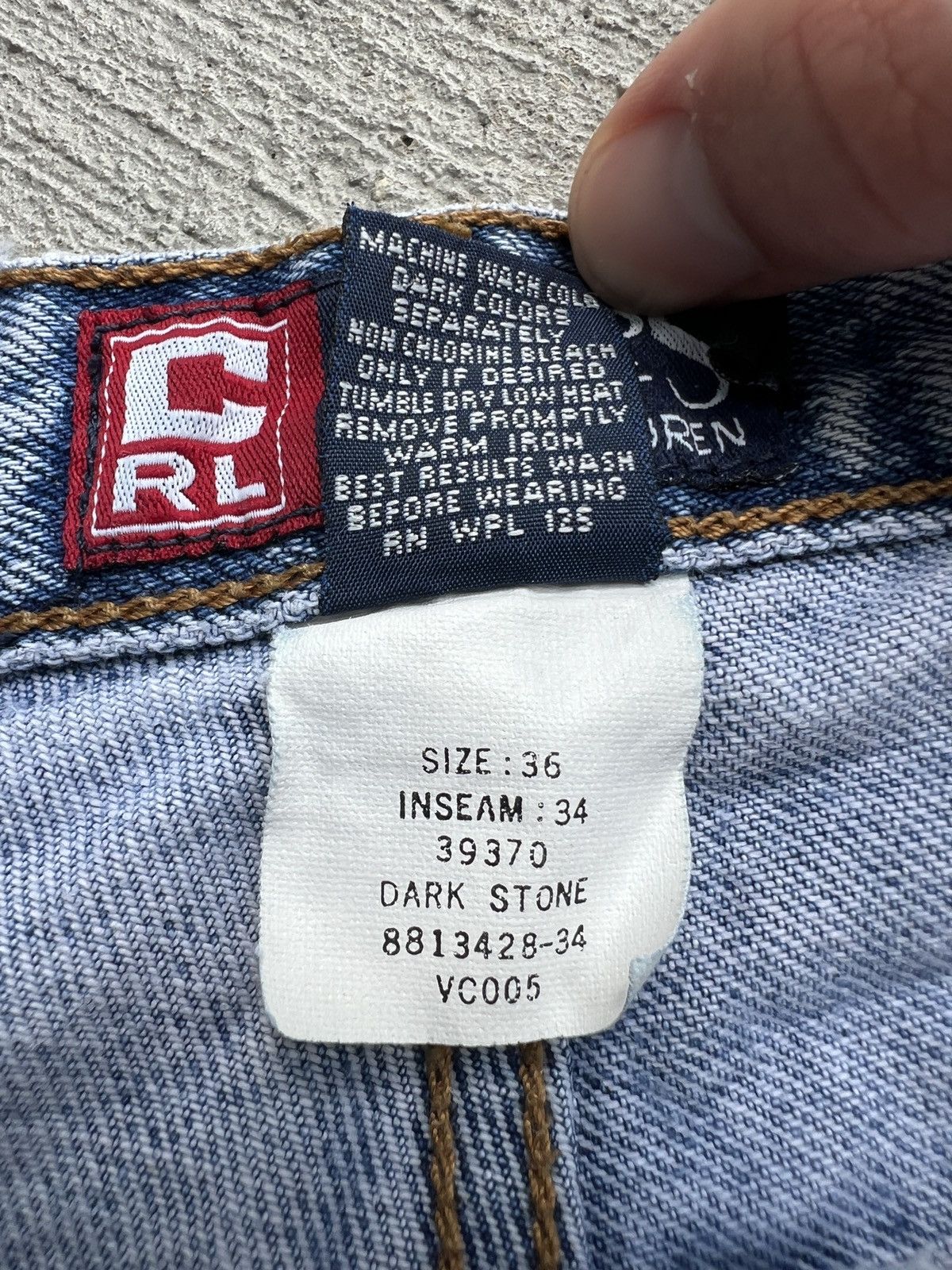 Chaps Ralph Lauren × Vintage Vintage Chaps RL Straight Fit Denim Jeans 36x34 Size US 36 / EU 52 - 6 Thumbnail