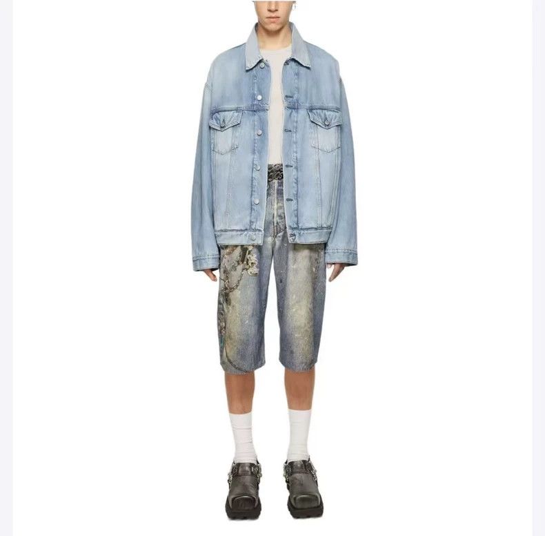 Acne Studios acne studios Washed silhouette denim jacket 2505-Nextarrow Size US S / EU 44-46 / 1 - 6 Thumbnail