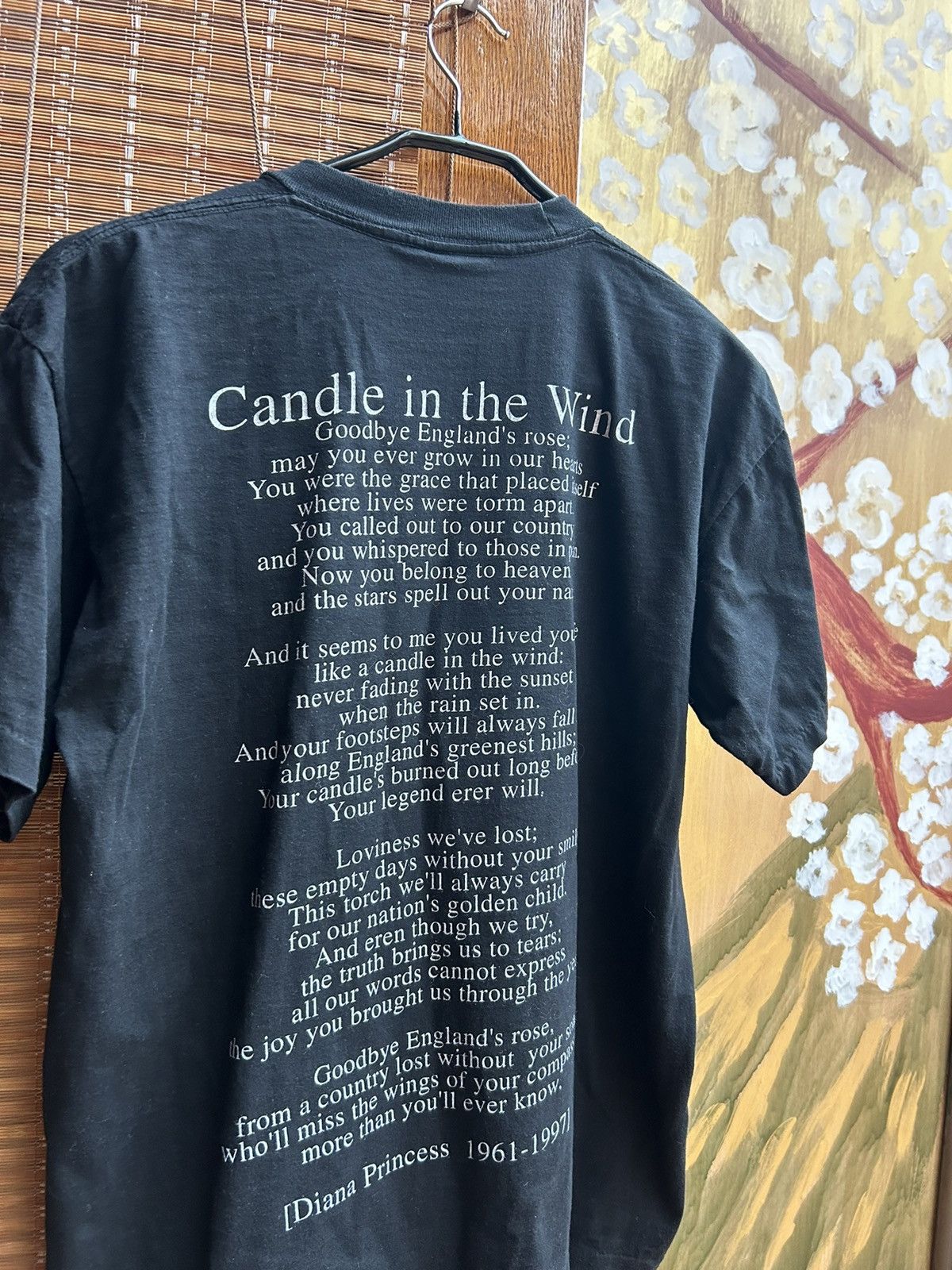 Vintage Vintage 90’s Princess Diana Memorial Tee Candle In The Wind Size US L / EU 52-54 / 3 - 4 Thumbnail