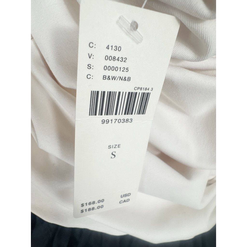 Anthropologie NWT Maeve Halter Mini Dress Black & White Size S $168 Size S / US 4 / IT 40 - 6 Thumbnail