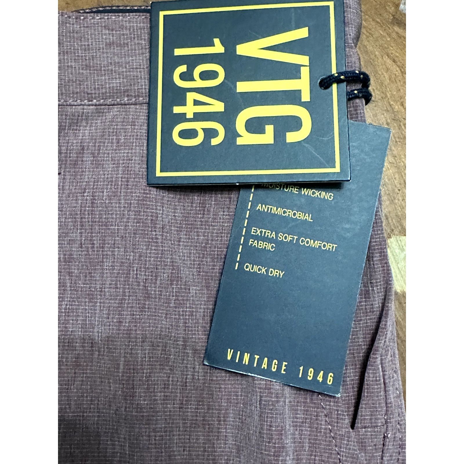Other VTG 1946 Micro Graph Hybrid Short Red Purple Men's 33 NWT Size US 33 - 8 Thumbnail