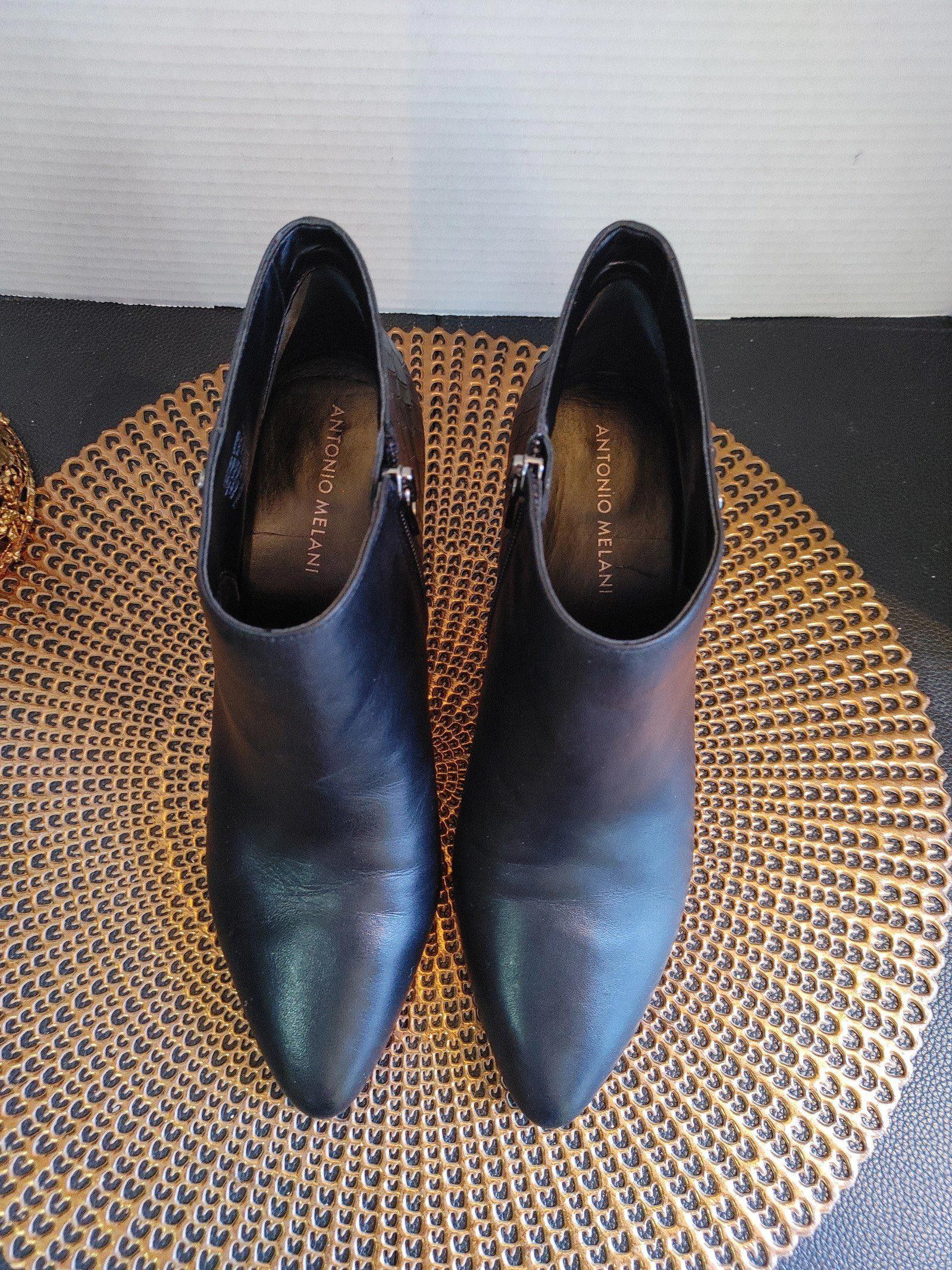 Designer Antonio Milani Fresch Leather Ankle Booties Size 9M Size US 9 / IT 39 - 4 Thumbnail