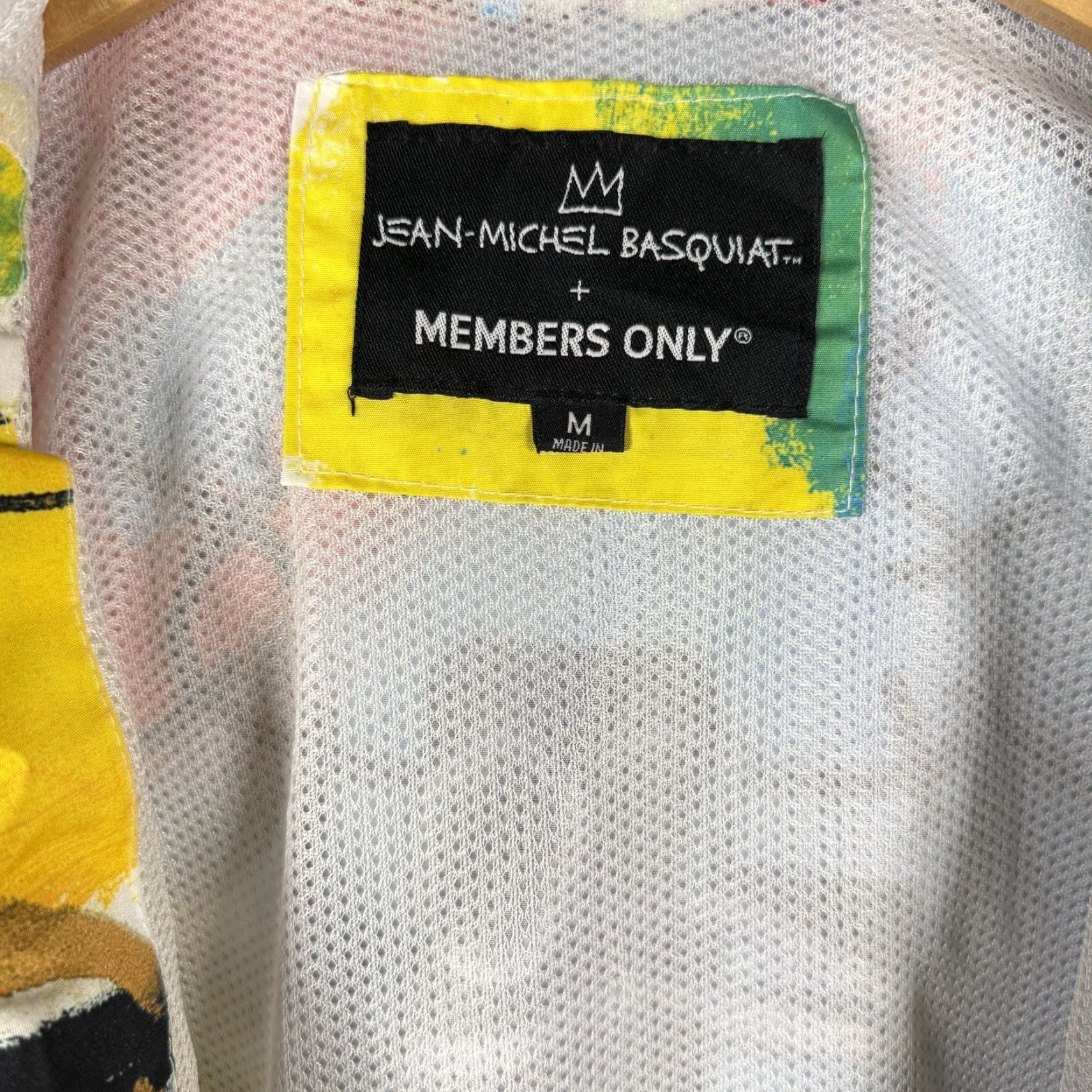 Members Only VINTAGE Jean Michel Basquiat Members Only Windbreaker Hooded Jacket Men’s Size Medium Size US 31 - 3 Thumbnail