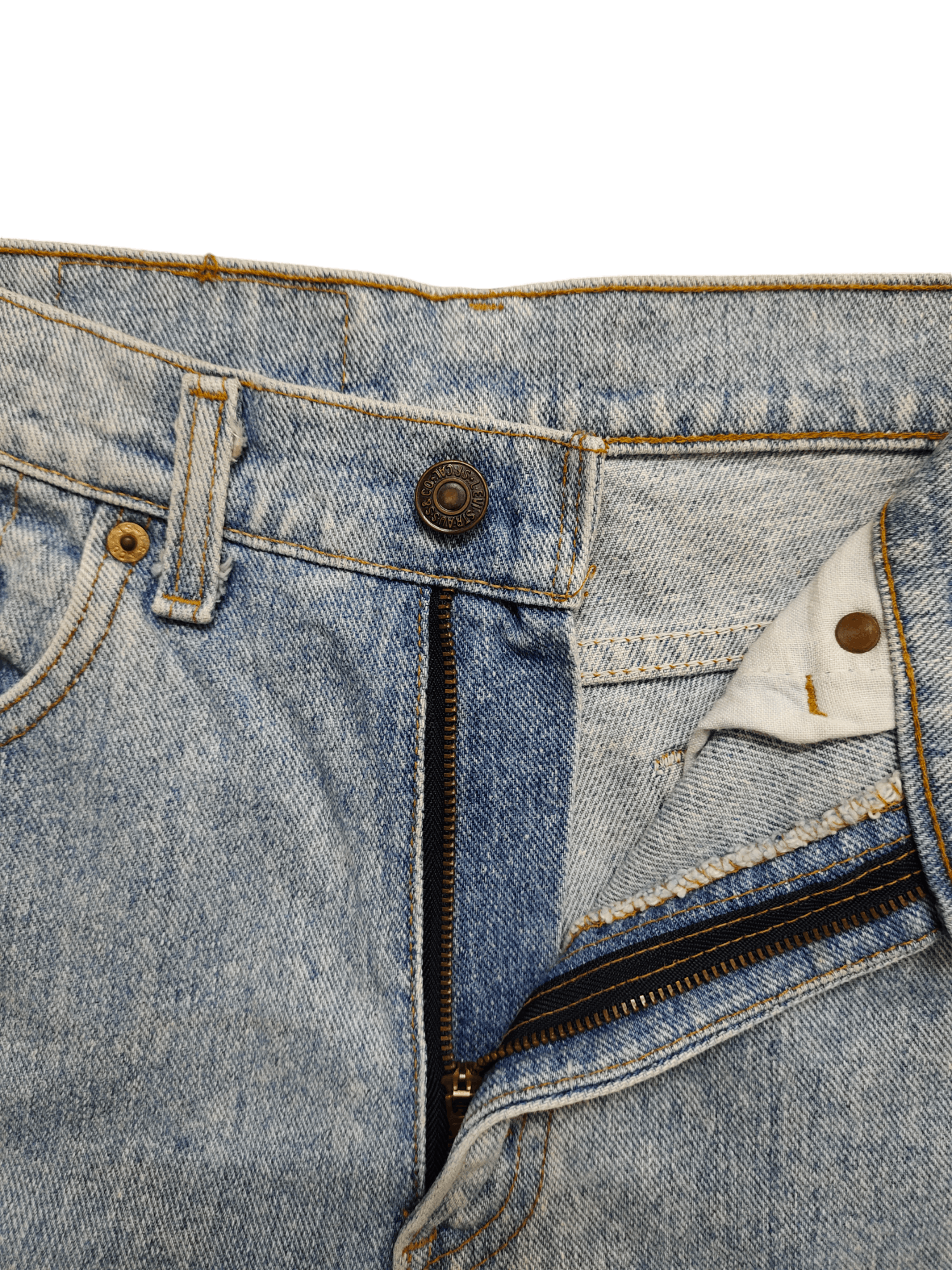 Levi's Vintage 90s Levi's 550 Sand Light Wash Denim Jeans Size US 31 - 18 Thumbnail