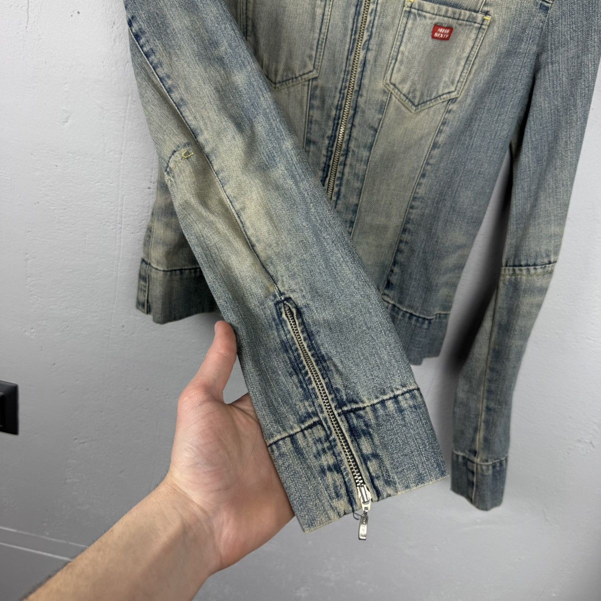 Miss Sixty Vintage Miss Sixty Avant Garde Distressed Jeans Jacket Size S / US 4 / IT 40 - 8 Thumbnail