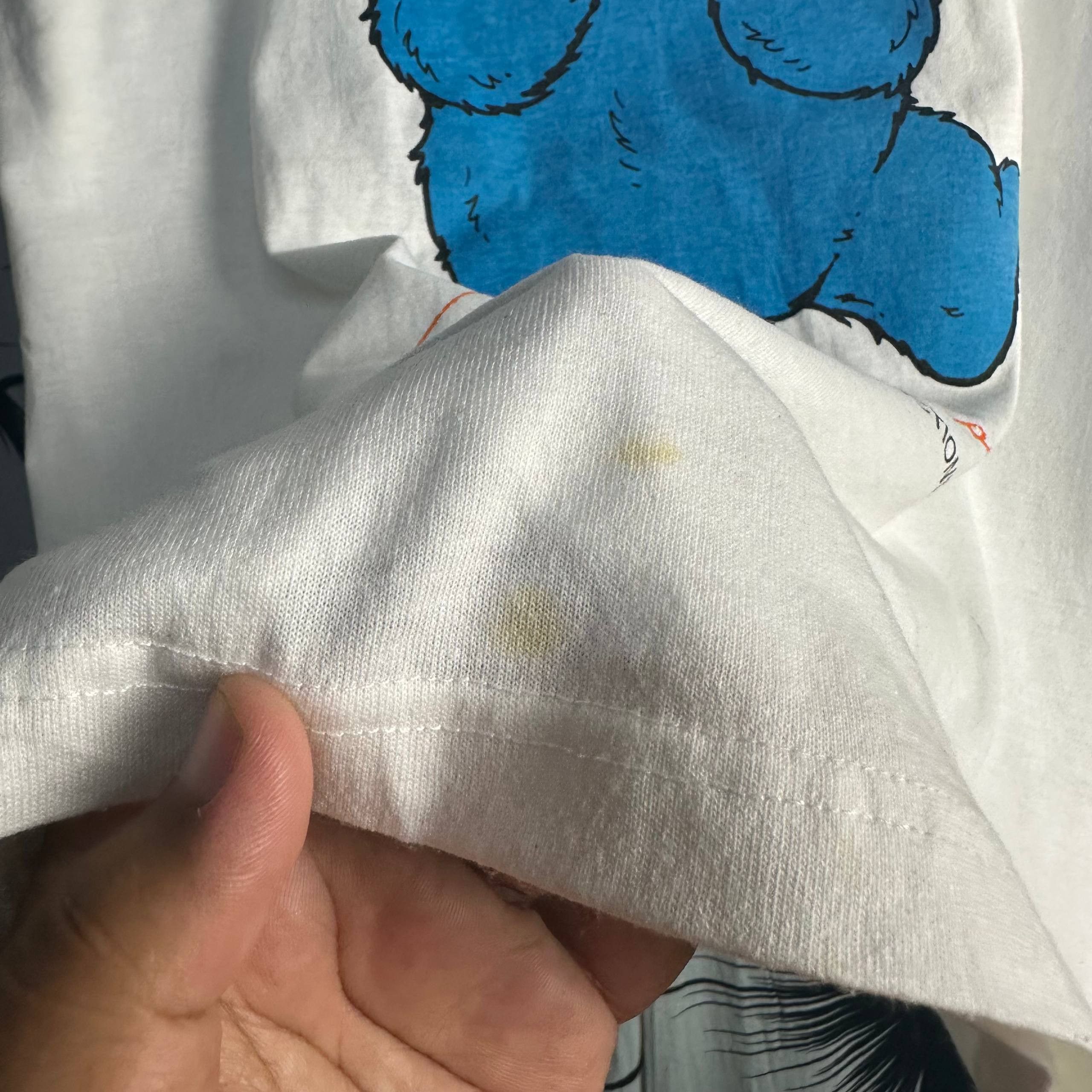 Vintage Vintage Sesame Street Cookie Monster Ringer T-Shirt Size US L / EU 52-54 / 3 - 6 Thumbnail