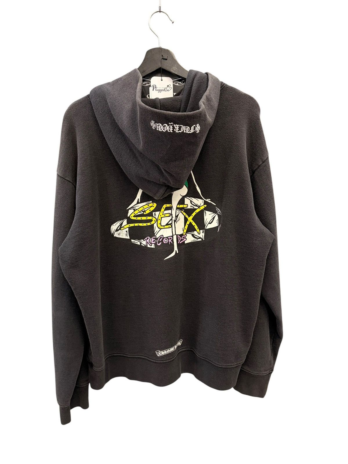 Chrome Hearts Chrome Hearts Black Yellow Sex Records Hoodie Size US XL / EU 56 / 4 - 4 Thumbnail
