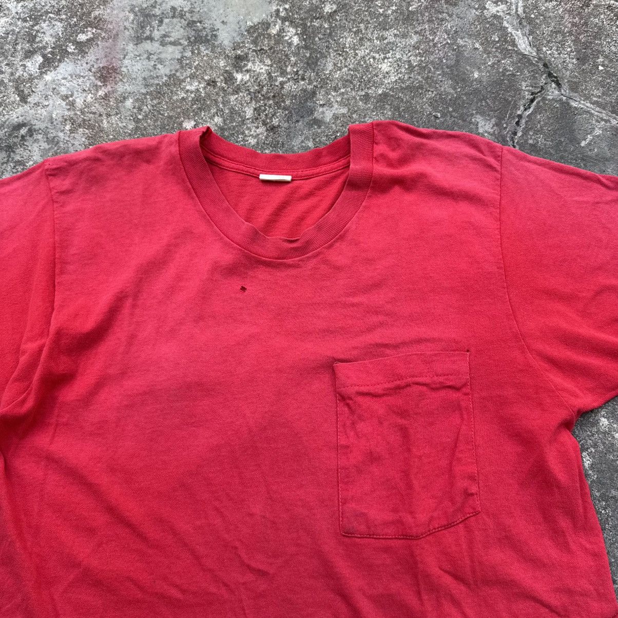 Vintage Pocket Tees Faded Trashed Vintage Fruit Of The Loom Size US L / EU 52-54 / 3 - 3 Thumbnail