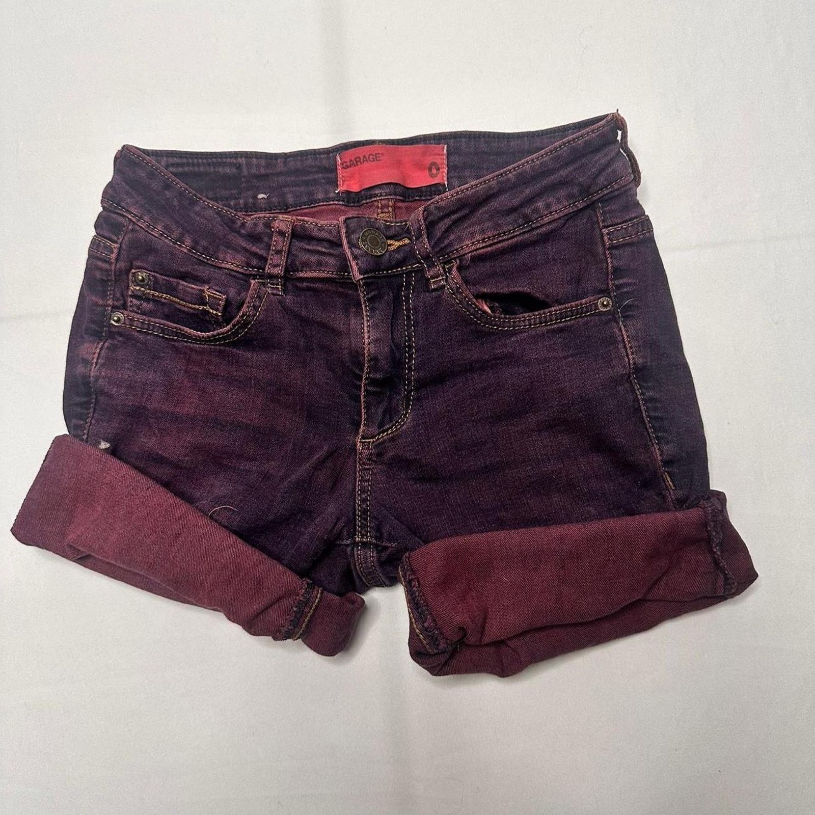 Garage Garage Size 0 Denim Double Washed Color Shorts Size 25" / US 0 / IT 36 - 1 Thumbnail