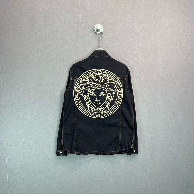 Versace Versace Washed denim embroidered fashion jacket Size US S / EU 44-46 / 1 - 2 Thumbnail