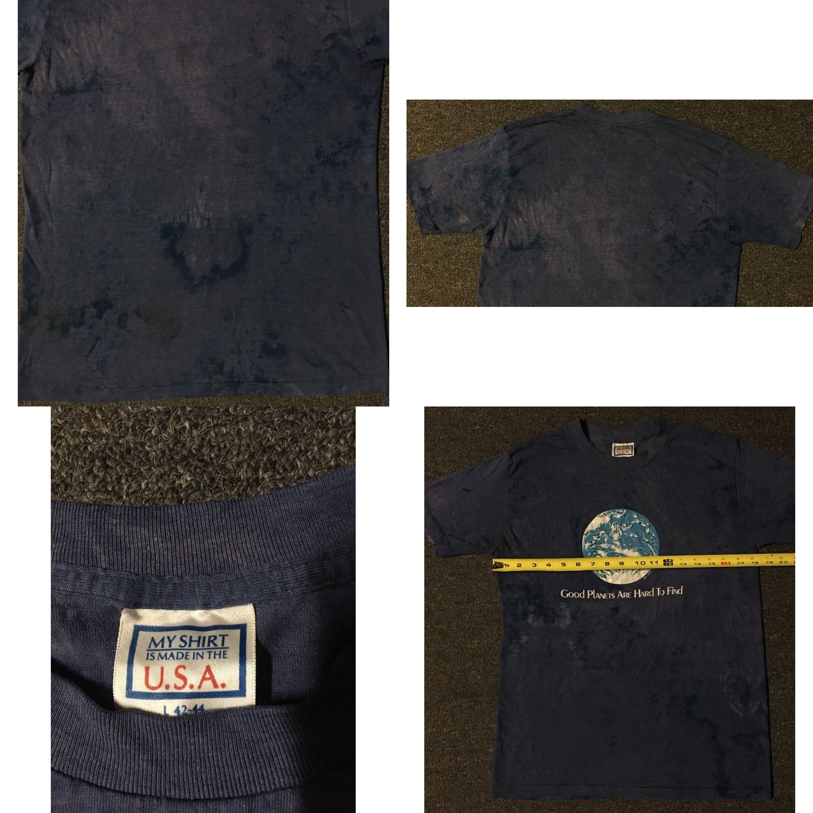 Vintage VINTAGE Good Planets Are Hard To Find Shirt S Size US S / EU 44-46 / 1 - 8 Thumbnail
