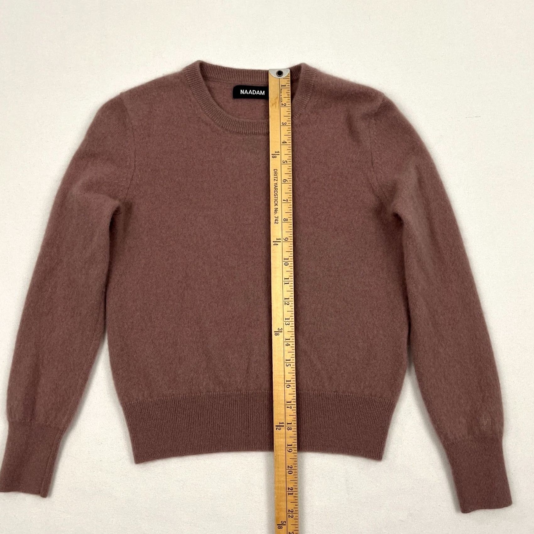 NAADAM VINTAGE Naadam Cashmere Sweater Womens 2XS Brown Crew Pullover Old Money Quiet Luxe Prep Size XXS / US 00 / IT 34 - 5 Thumbnail