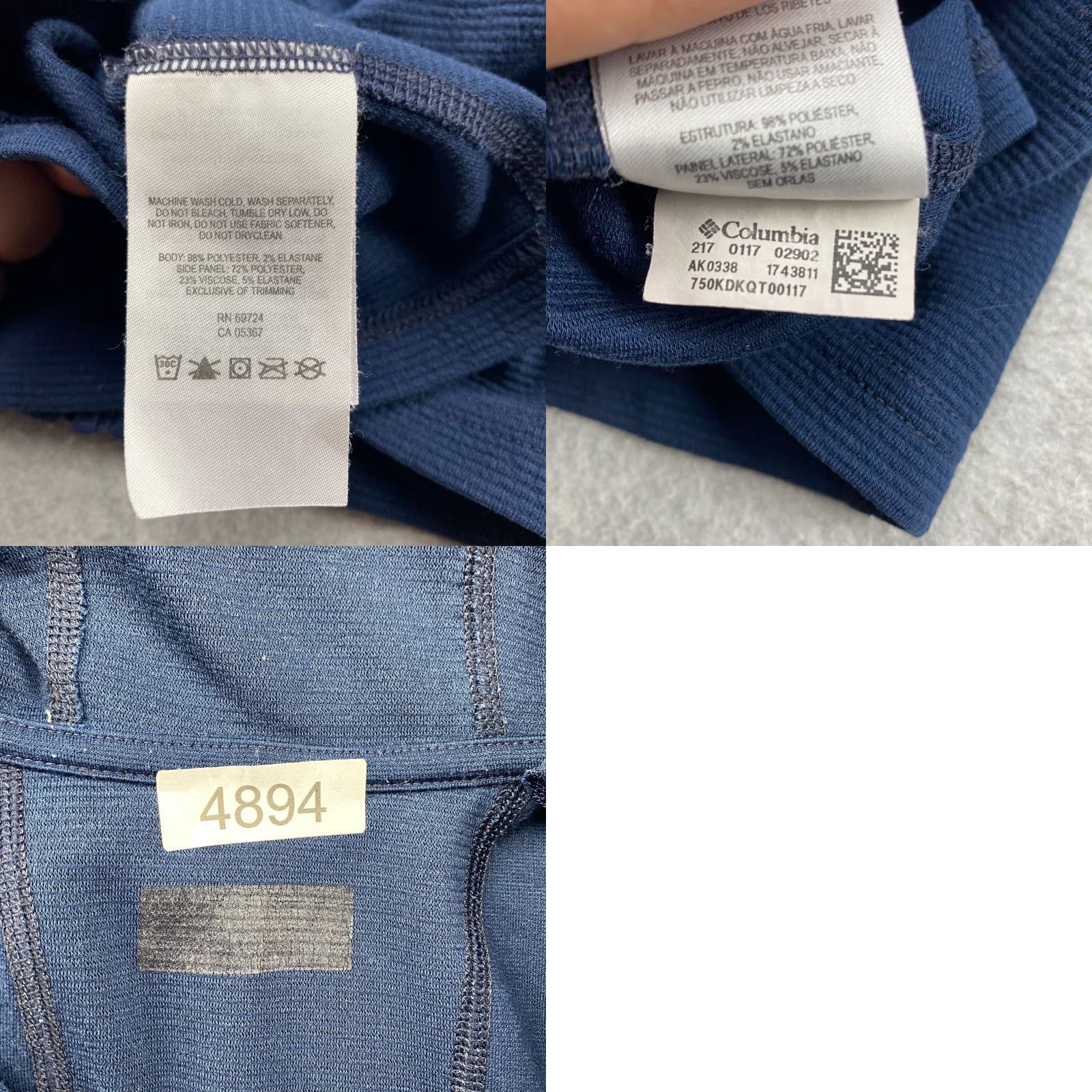 Vintage Columbia Hoodie Women Small S Navy Full Zip Knit Lightweight Thumbholes Pockets Size S / US 4 / IT 40 - 9 Thumbnail