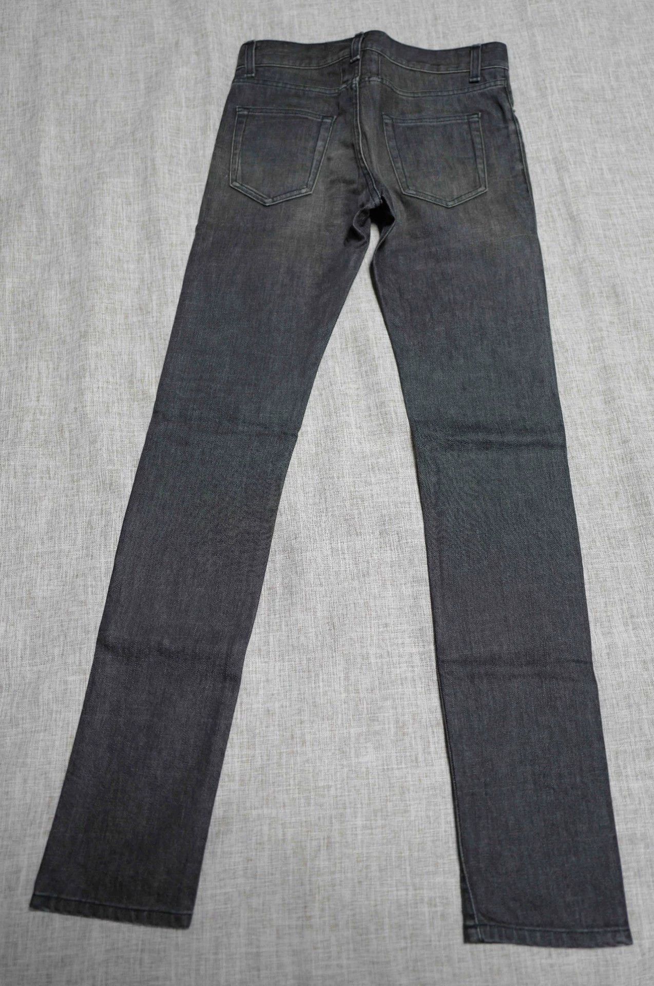 Saint Laurent Paris SLP 13AW Gray Washed Distressed Jeans Size US 29 - 2 Thumbnail