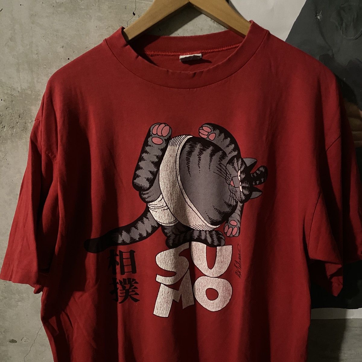 Japanese Brand × Vintage SUMO Cat Reverse Graphic Shirt Size US XL / EU 56 / 4 - 1 Thumbnail