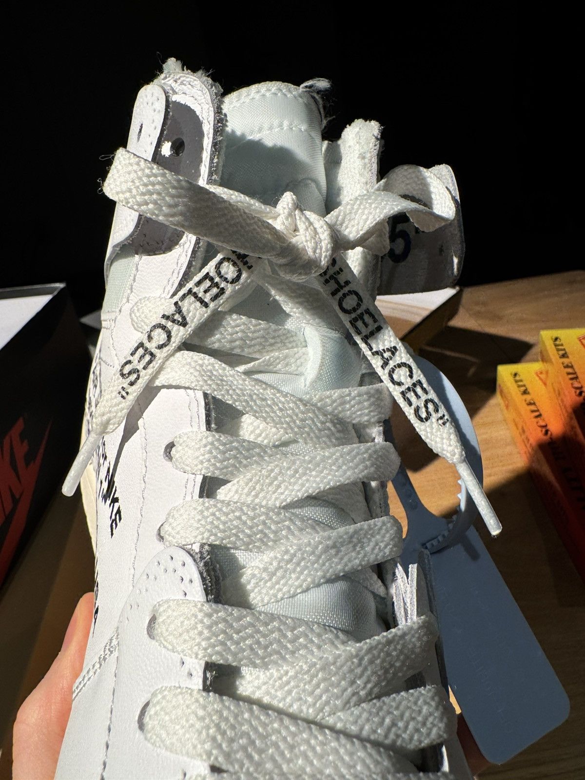 Nike × Off-White × Virgil Abloh Off White x Air Jordan 1 Retro High OG Euro Chicago Virgil Size US 10 / EU 43 - 12 Thumbnail
