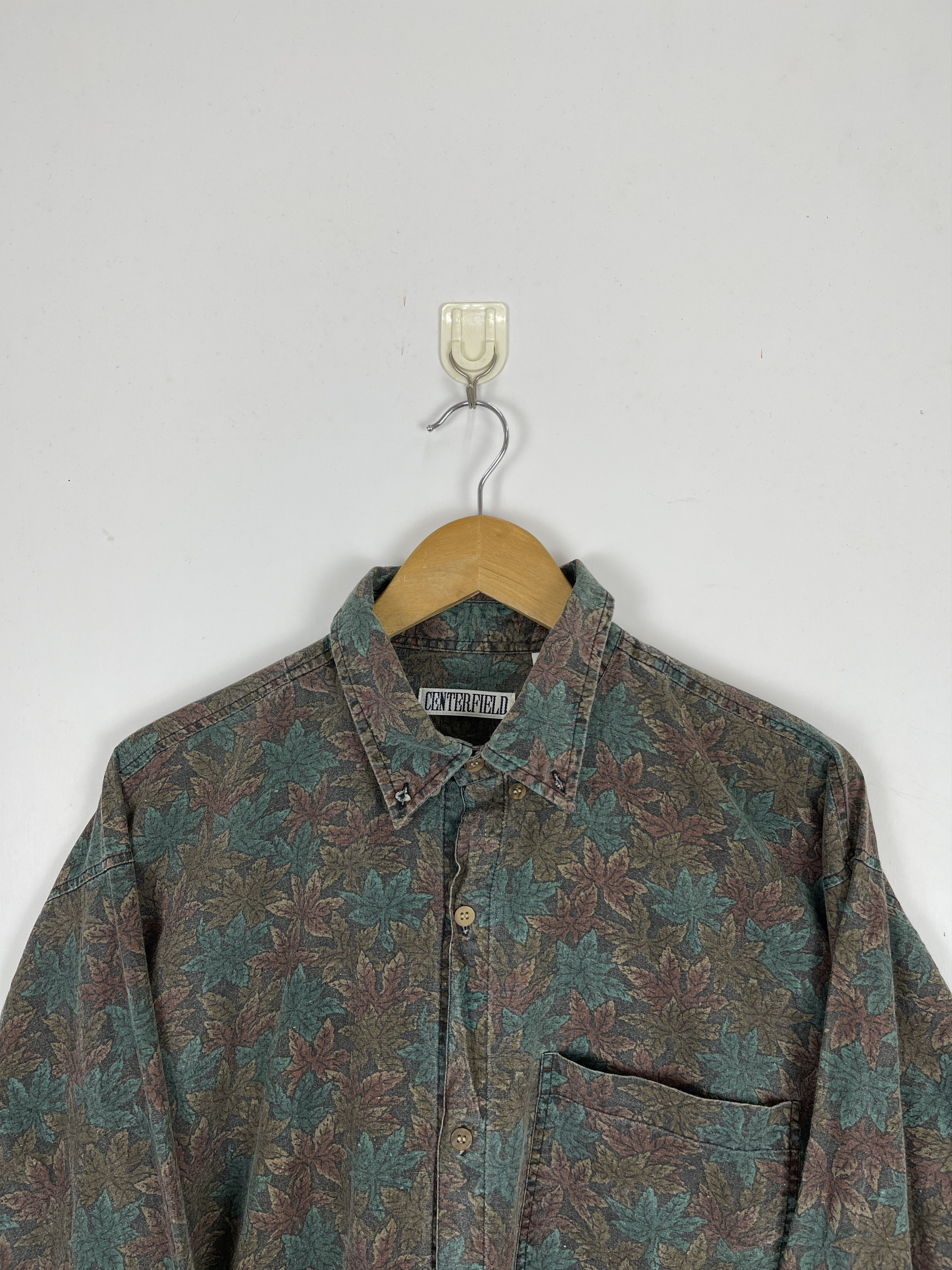 Japanese Brand × Vintage Vintage 90s Japanese Brand Floral Shirt Button TA0404Ups Size US M / EU 48-50 / 2 - 2 Thumbnail