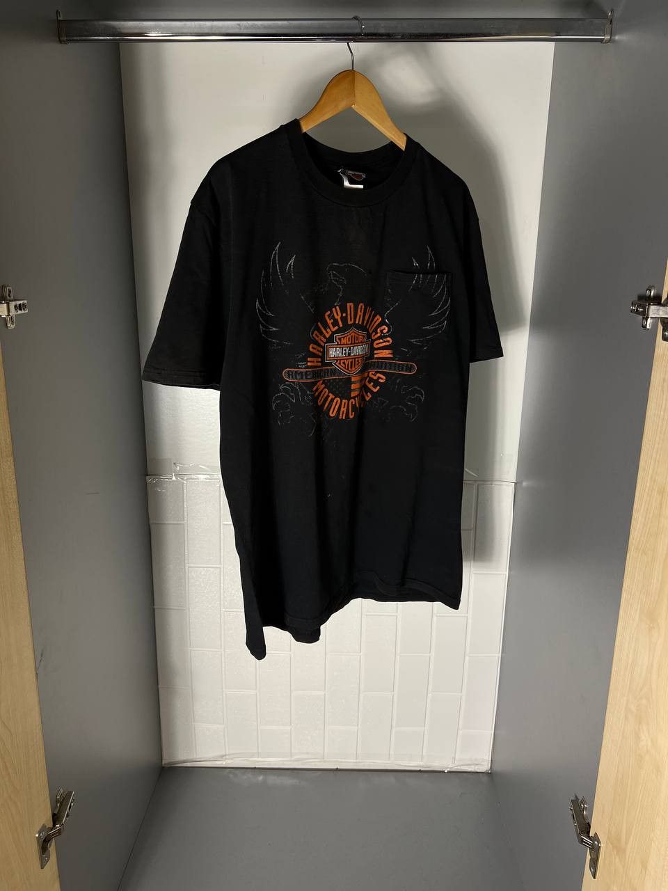 Harley Davidson VINTAGE HARLEY DAVIDSON MOTORCYCLE RETRO NASCAR Y2K 90s USA Size US XL / EU 56 / 4 - 5 Thumbnail