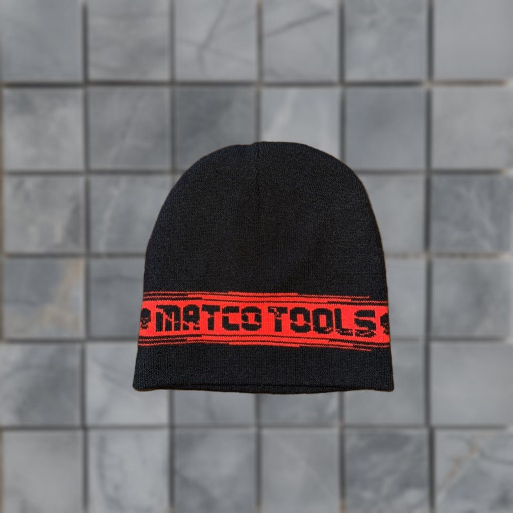 Vintage VINTAGE Matco Tools Beanie Men One Size Black MATCO TOOLS Beanie Y2K Style Workwear Mechanic Wear Tools Mens Size ONE SIZE - 1 Thumbnail