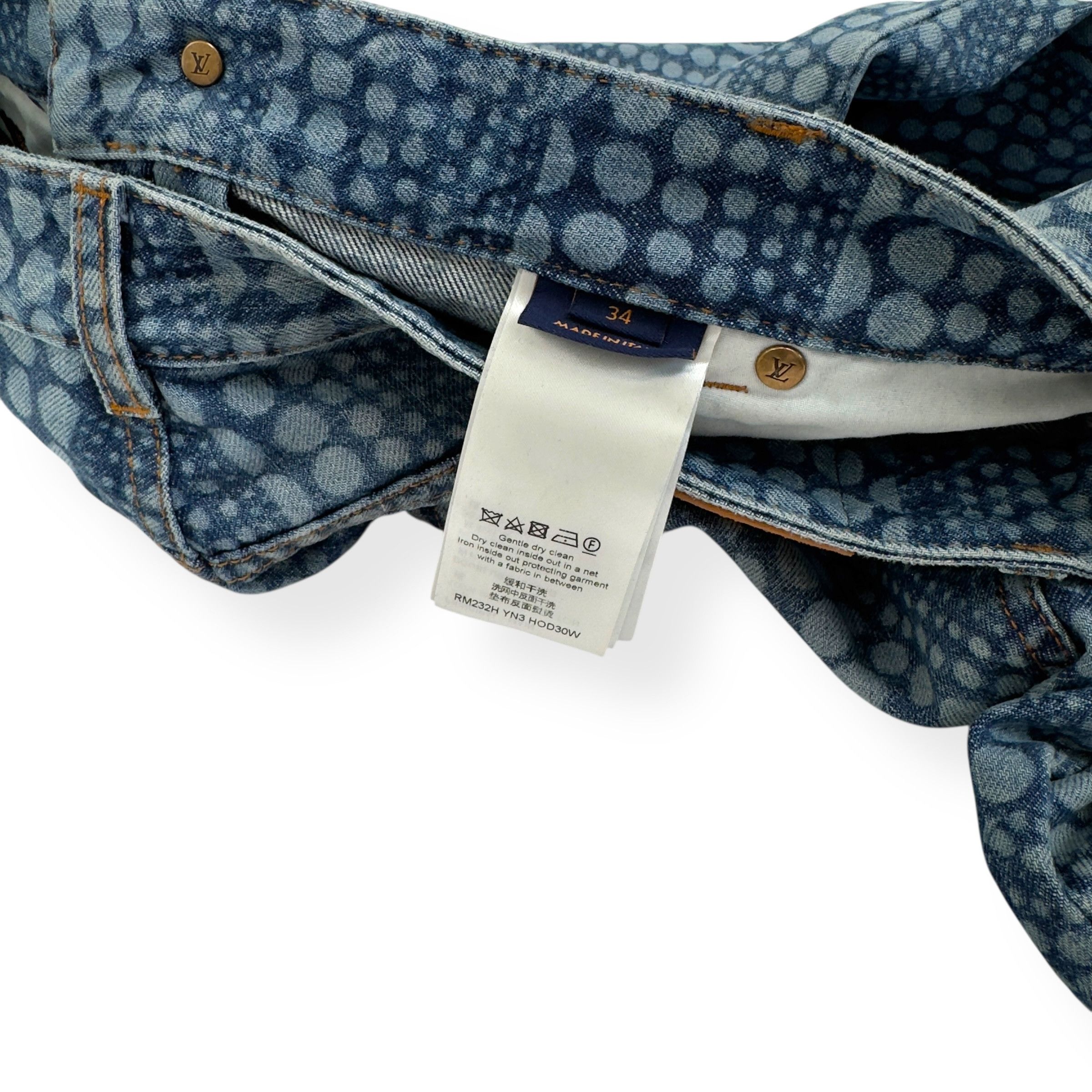 Louis Vuitton LOUIS VUITTON X YAYOI KUSAMA PUMPKIN PRINT DENIM JEANS W34” Size US 34 / EU 50 - 9 Thumbnail