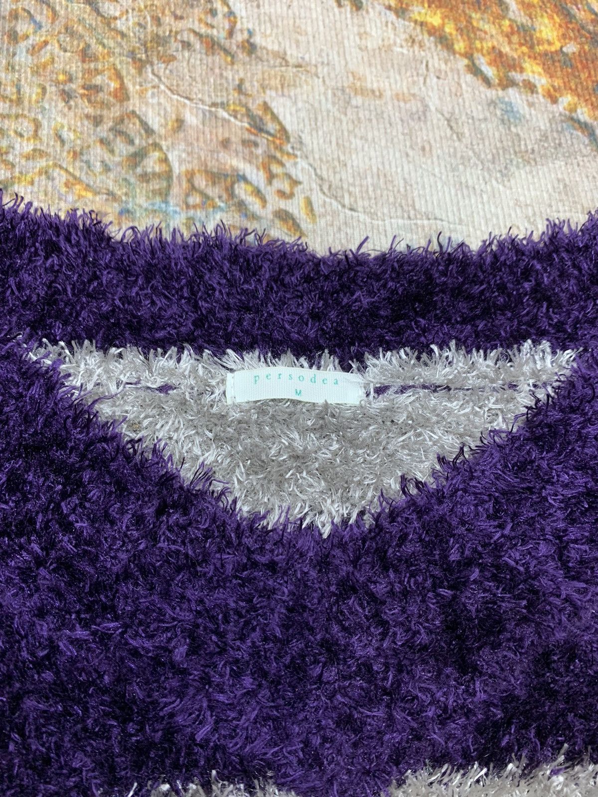 Issey Miyake Mohair Grunge Stripe Purpel Kurt Cobain Style Size US M / EU 48-50 / 2 - 4 Thumbnail