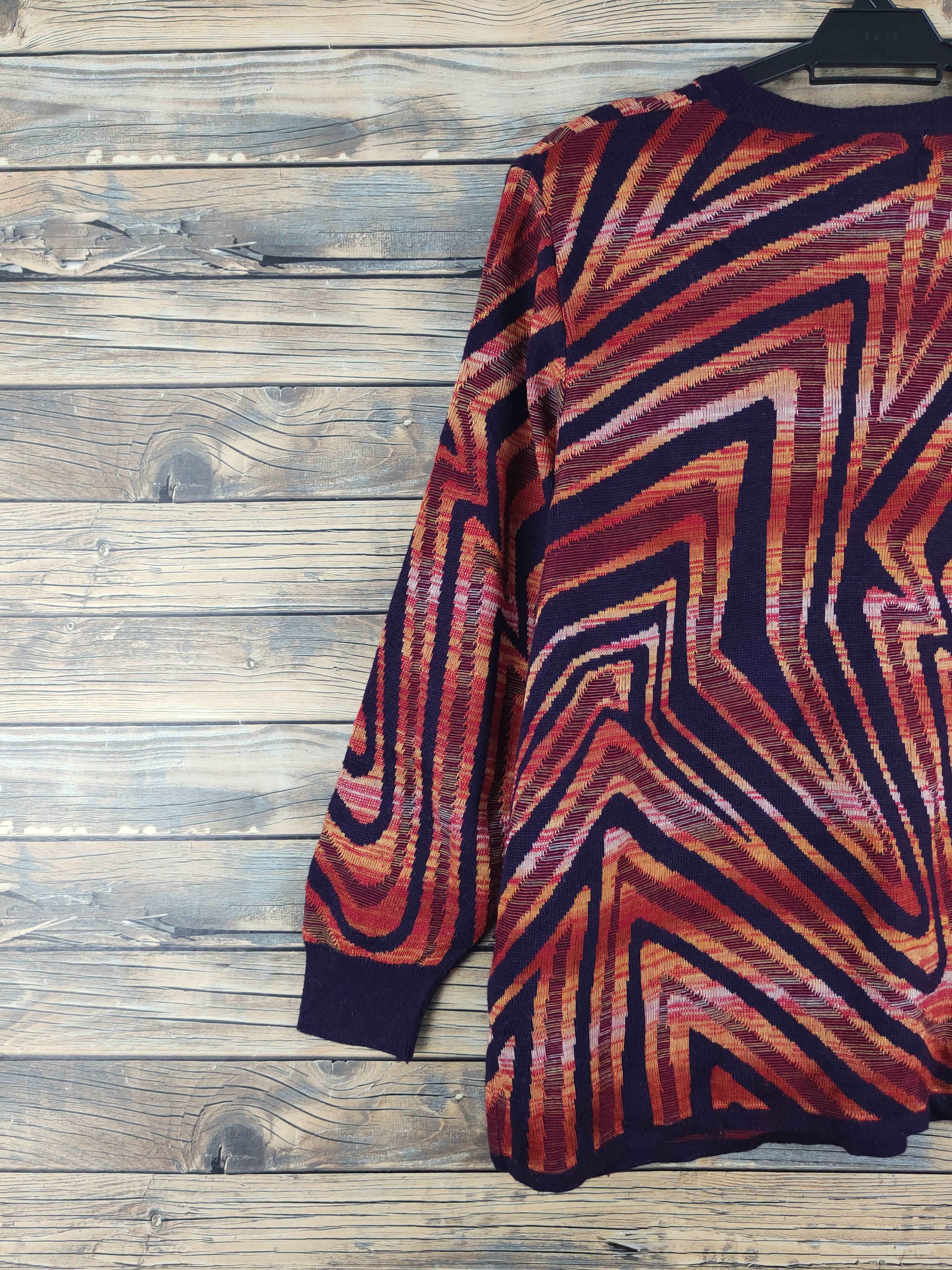 Japanese Brand Pearl Pear Purple Orange Knitwear Sweatshirts #W2158 Size M / US 6-8 / IT 42-44 - 7 Thumbnail