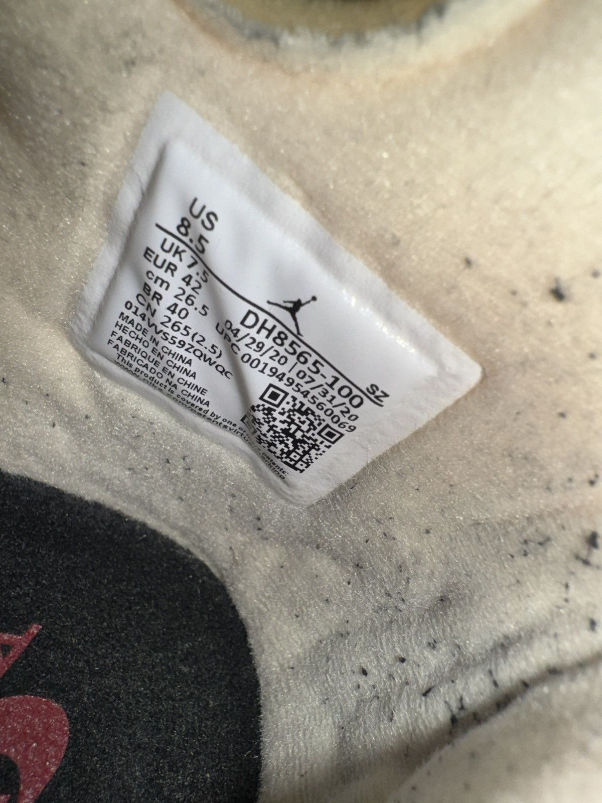 Nike × Off-White Jordan 5 SP x Off-White, Mid Sail, UK 7.5. US 8.5 Size US 8.5 / EU 41-42 - 14 Thumbnail