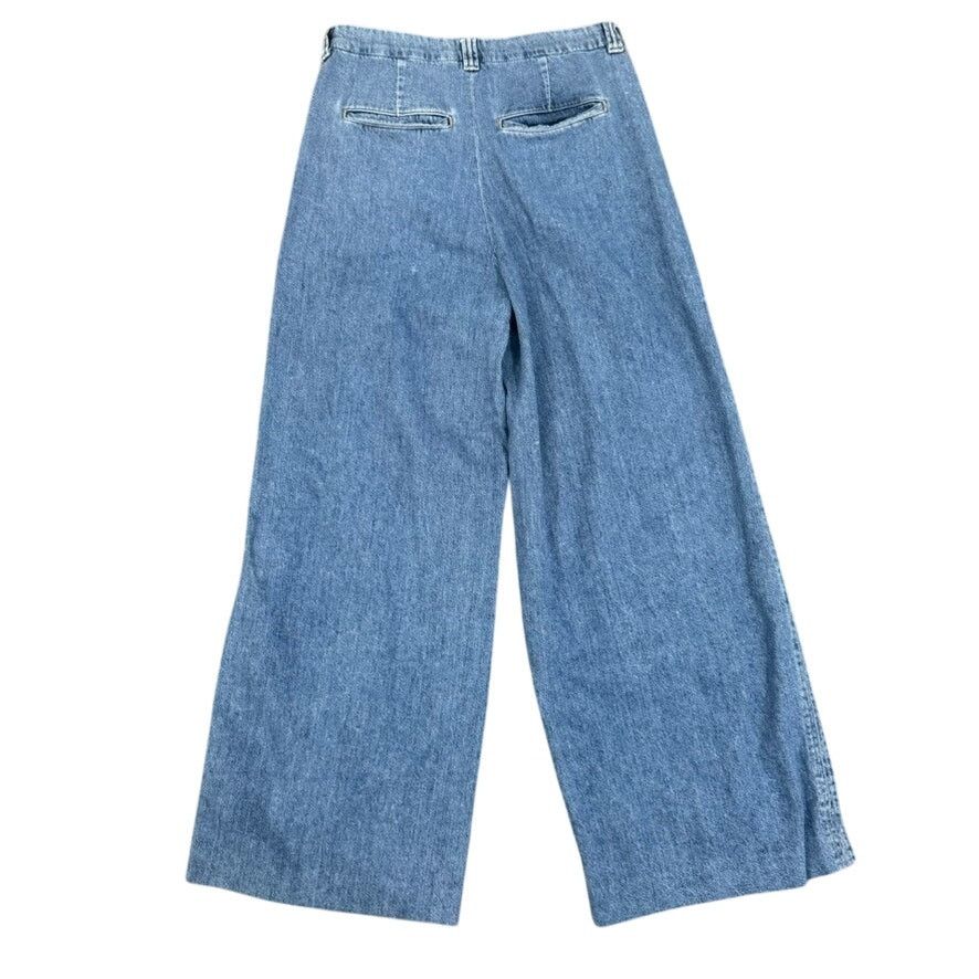 DL1961 DL1961 Hepburn Wide Leg High Rise Pleated Jeans, Size 29 Size 29" - 7 Thumbnail