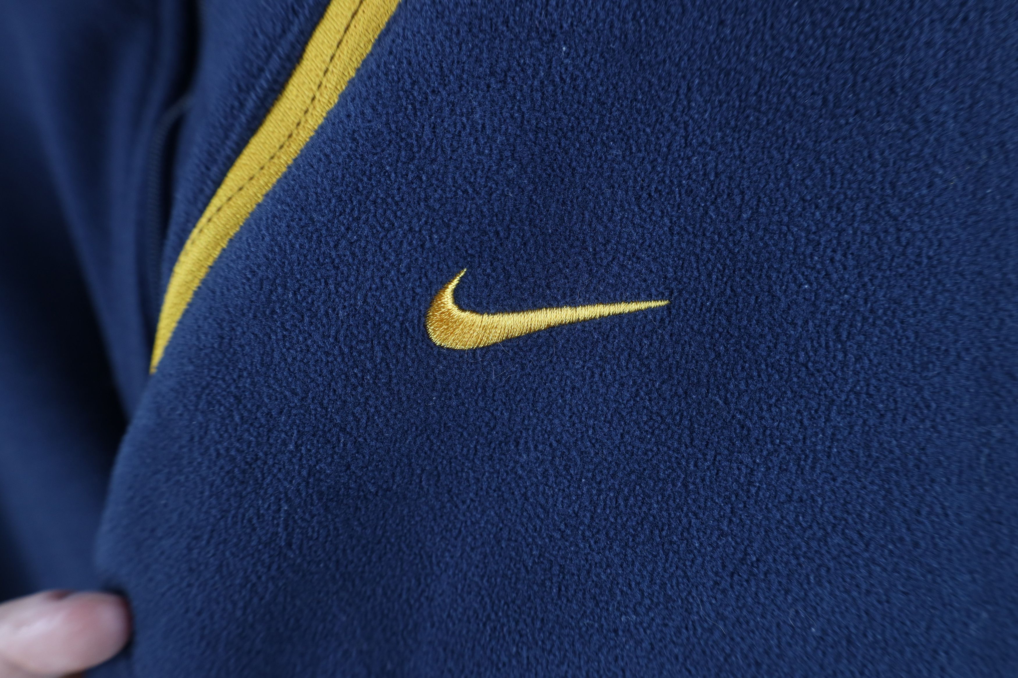Nike Vintage Nike Scott Mini Swoosh Half Zip Fleece Sweater Size US L / EU 52-54 / 3 - 4 Thumbnail