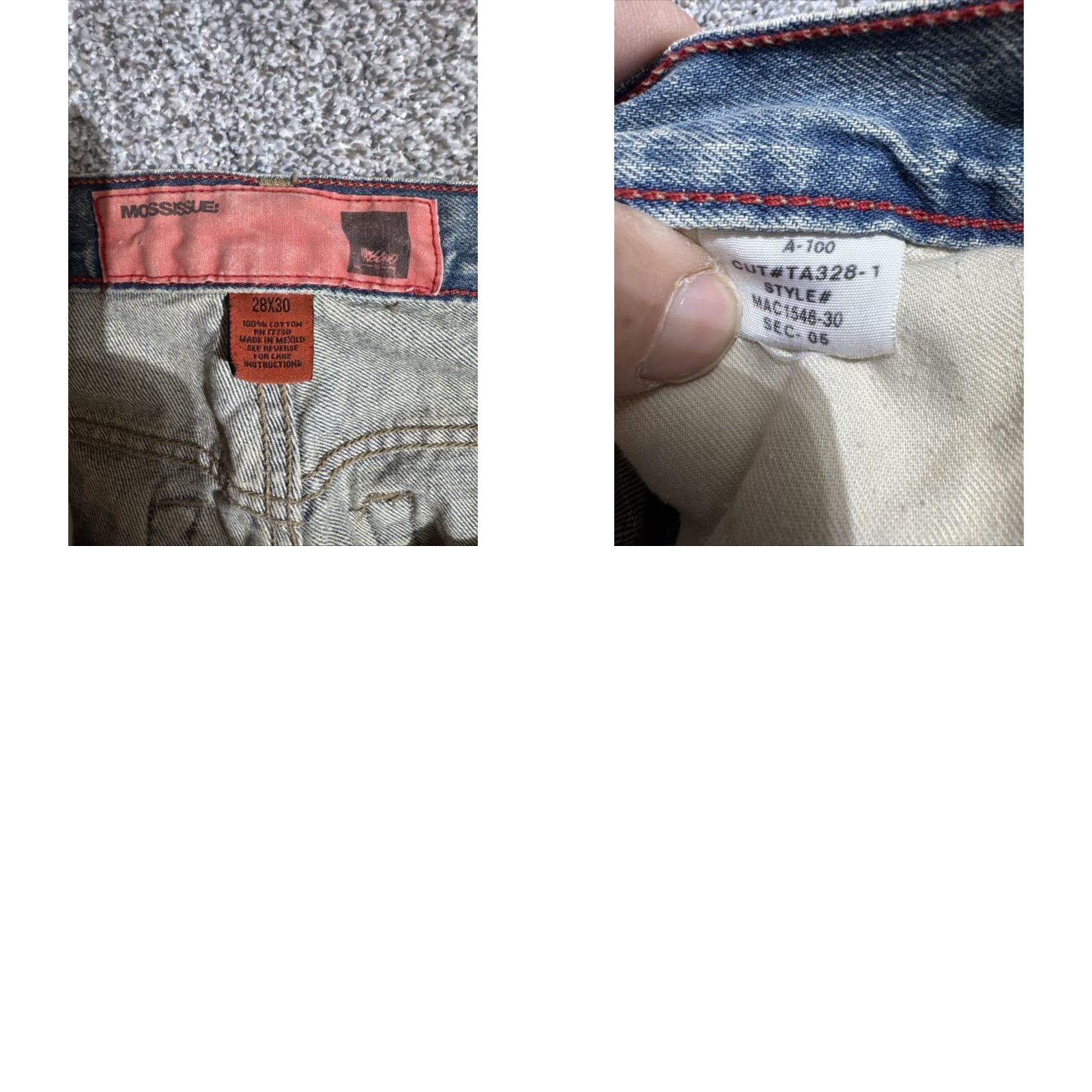 Mossimo VINTAGE Mossimo Jeans Women 28x30 Distressed Grunge Streetwear Punk Bootcut 5-Pocket Denim City 100% Cotton Womens Size 28" / US 6 / IT 42 - 8 Thumbnail