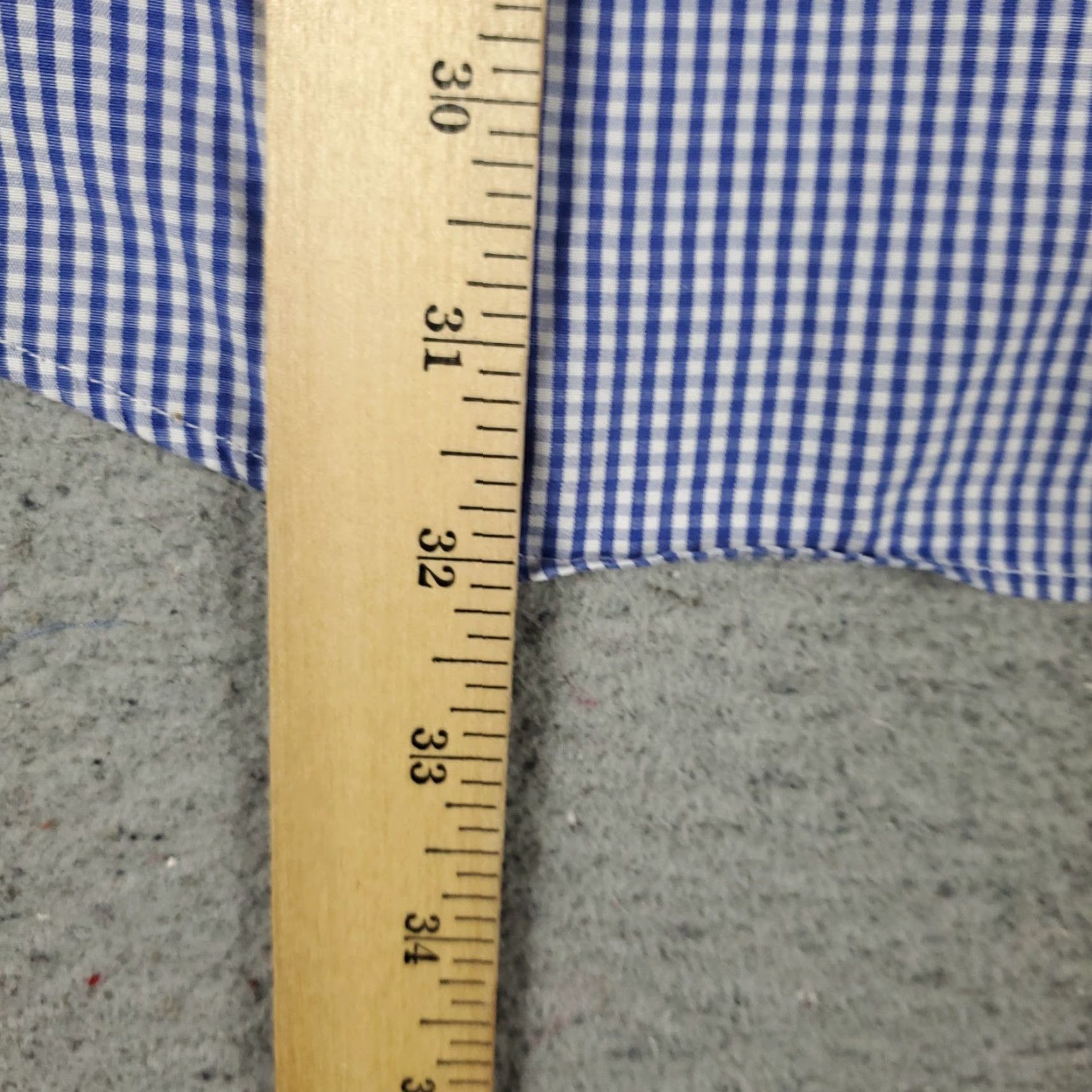 Brooks Brothers Brooks Brothers Shirt Mens 16 Blue Check Dress Button Up Long Sleeve Size 42R - 4 Thumbnail