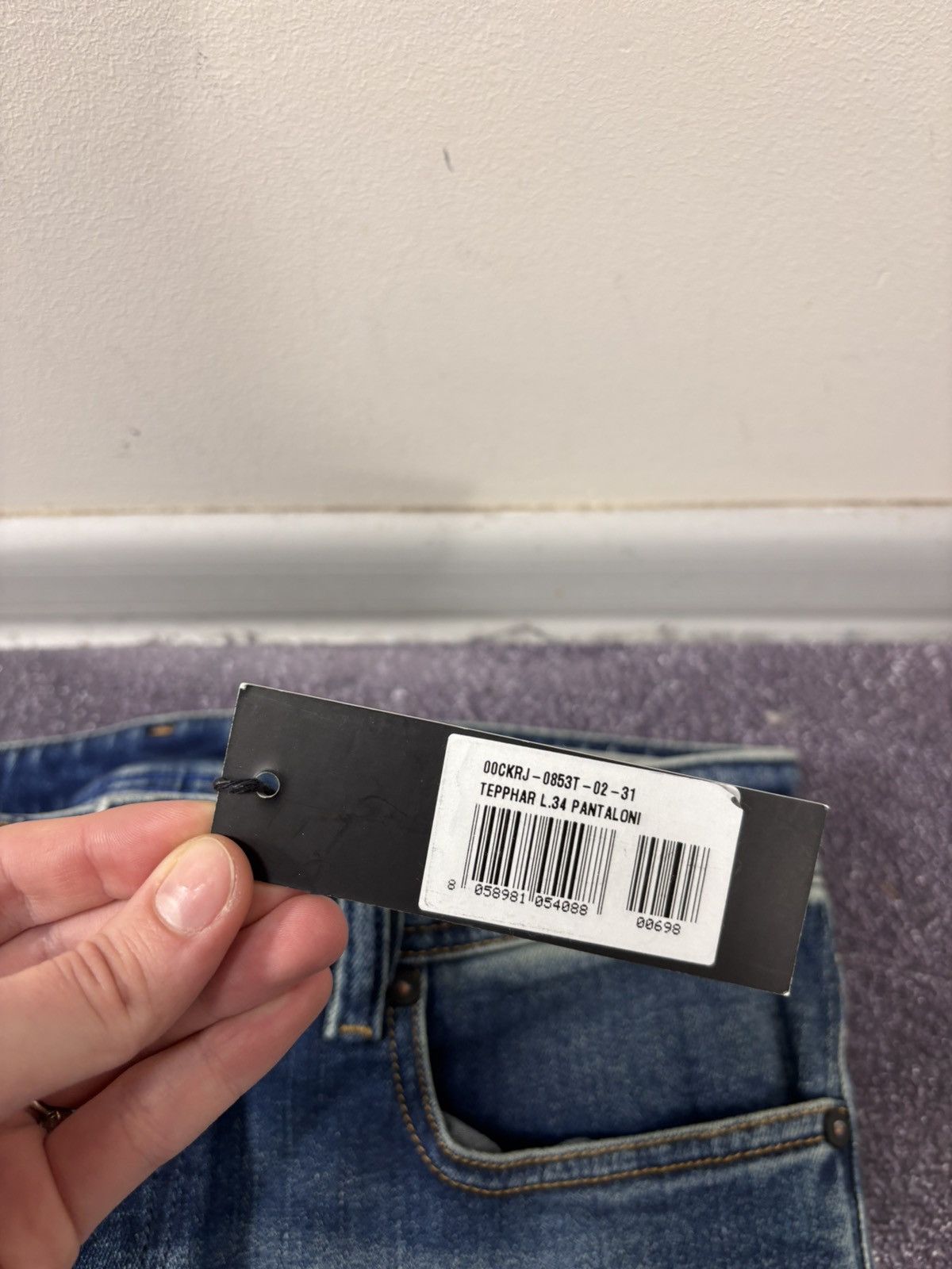 Diesel Diesel Sleenker NWT Men’s Slim Skinny Blue Stretch Jeans Size US 29 - 7 Thumbnail