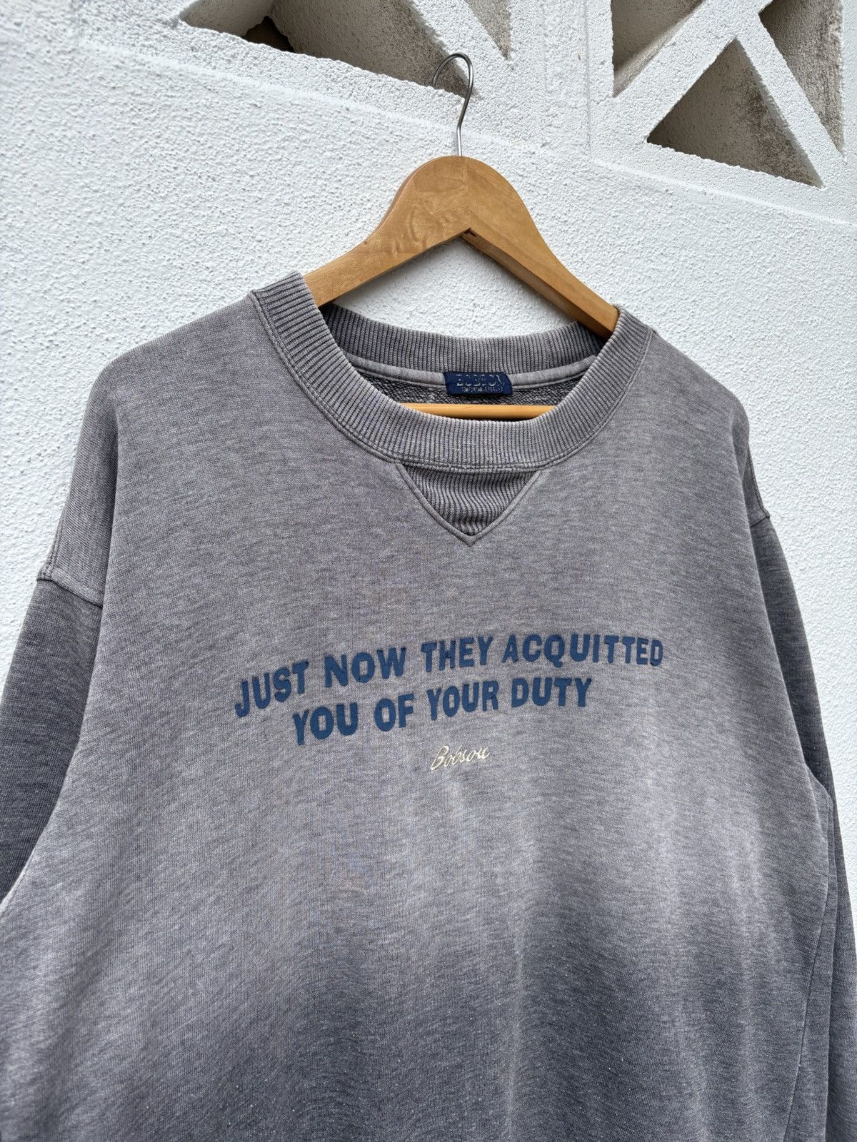 Vintage Rare‼️Vintage 90s Sun Faded Bobson Baggy Crewneck Sweatshirt Size US L / EU 52-54 / 3 - 5 Thumbnail