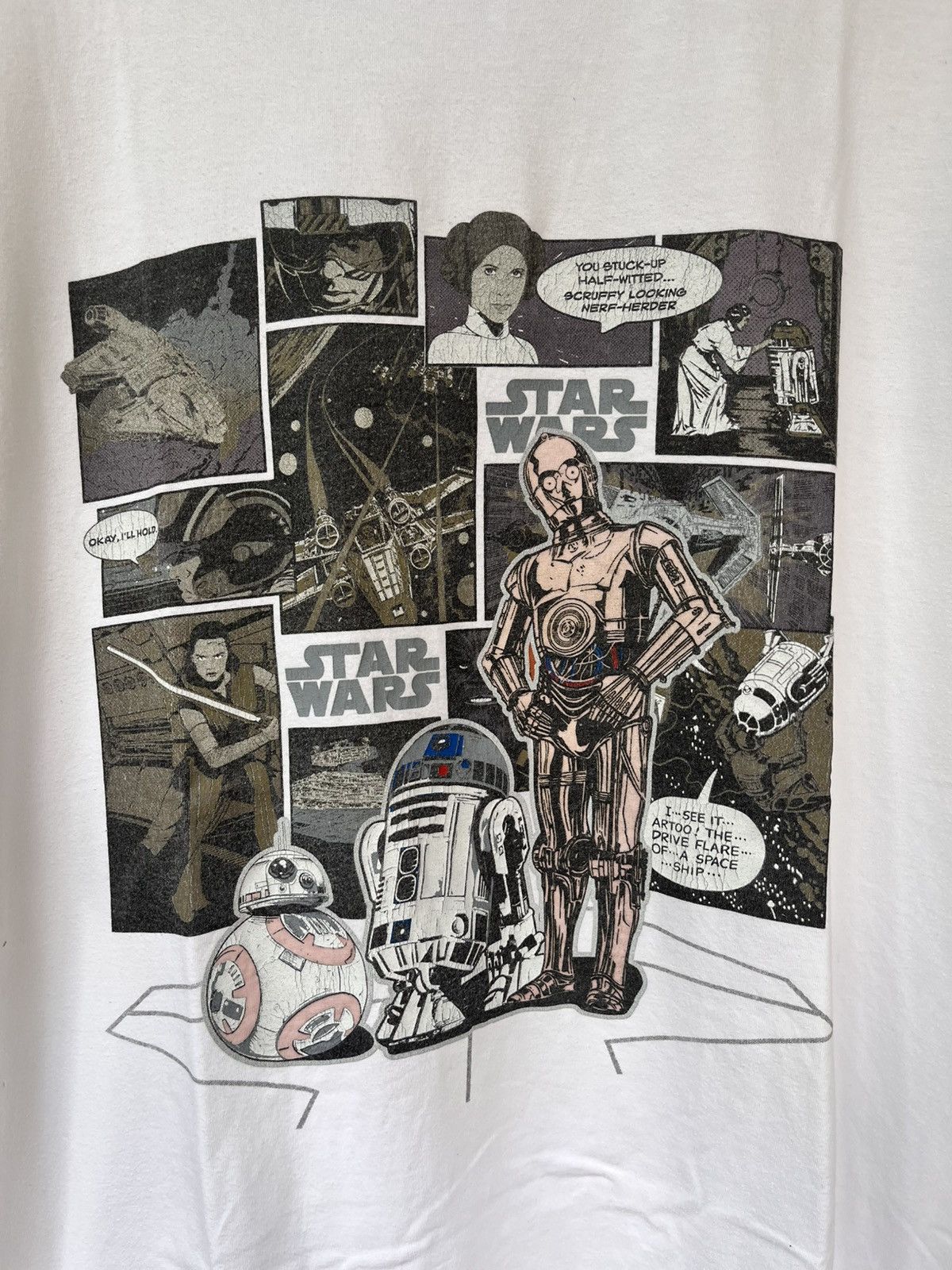 Star Wars Rare! Starwars R2D2 and C3PO Tshirt Size US XL / EU 56 / 4 - 5 Thumbnail
