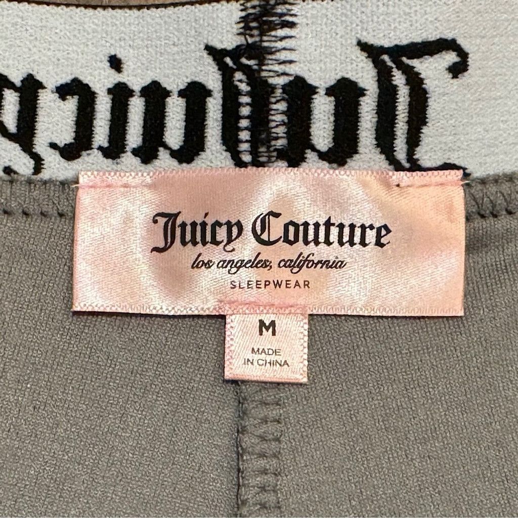 Juicy Couture Juicy Couture Classic Velour SOFT GREY Juicy BLING Logo SZ M Size 28" / US 6 / IT 42 - 4 Thumbnail