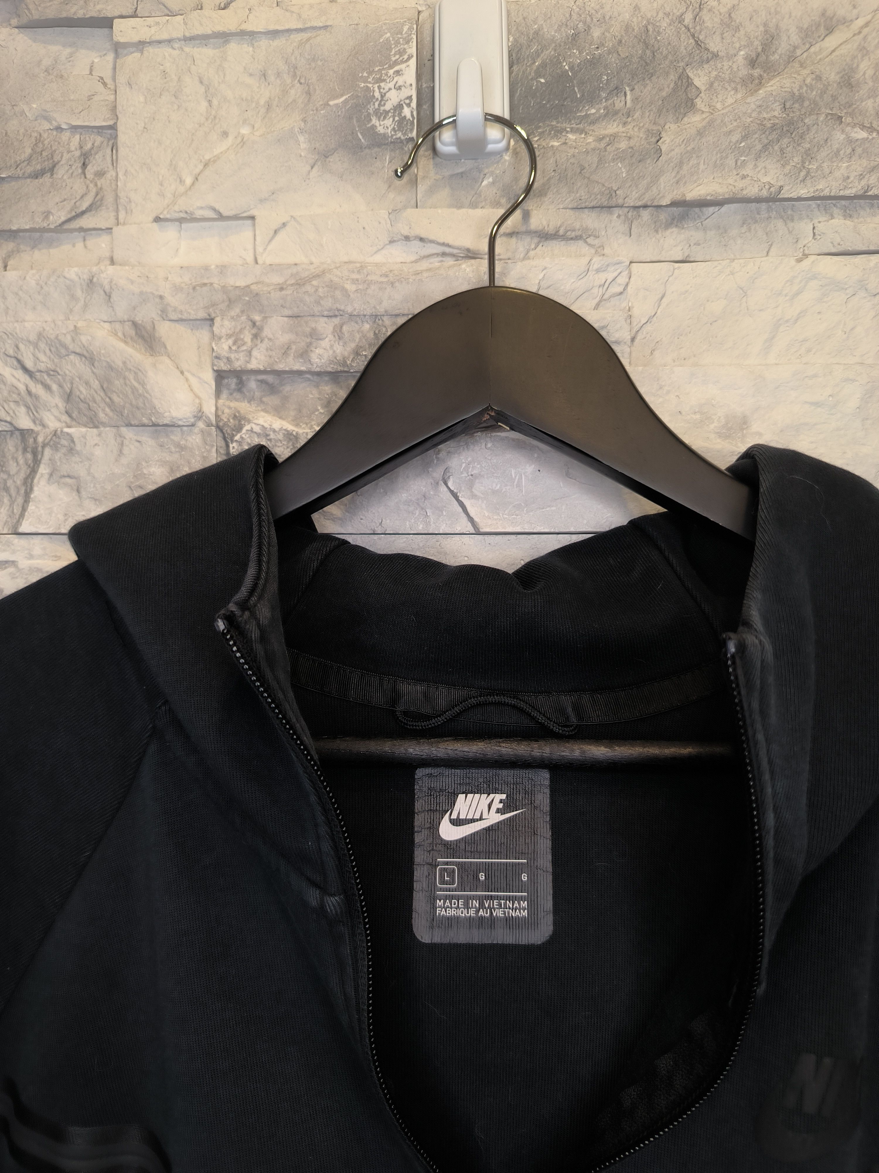 Nike Nike Tech Fleece Zip Hoodie Black Logo Size US XS / EU 42 / 0 - 4 Thumbnail