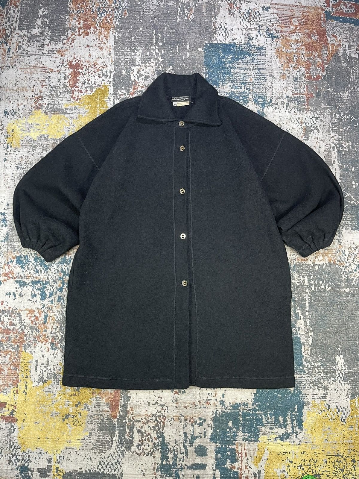 Salvatore Ferragamo Salvatore Ferragamo Drop Shoulder Big Sized Fleece Jackets Size M / US 6-8 / IT 42-44 - 1 Thumbnail