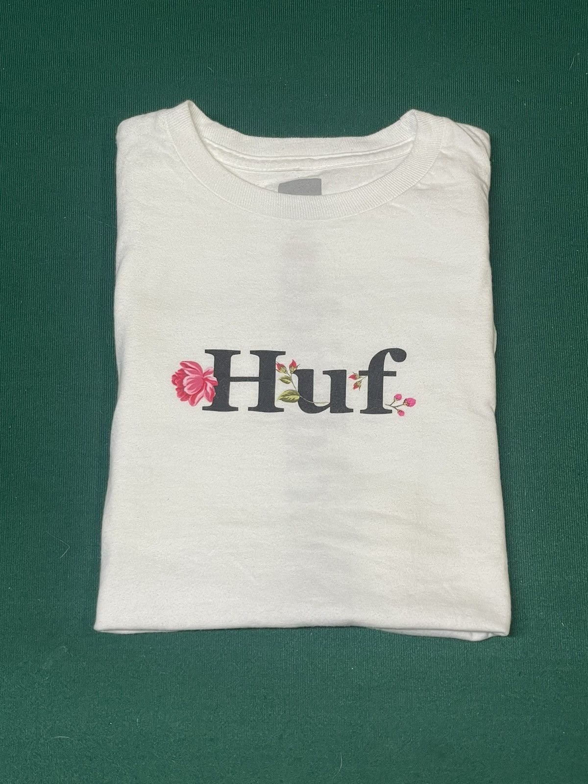 Huf HUF Floral Logo Tee White (Medium) Size US M / EU 48-50 / 2 - 1 Thumbnail