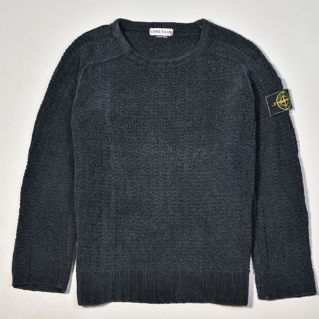 Island Luna Chenille Shell Stitch Cardigan