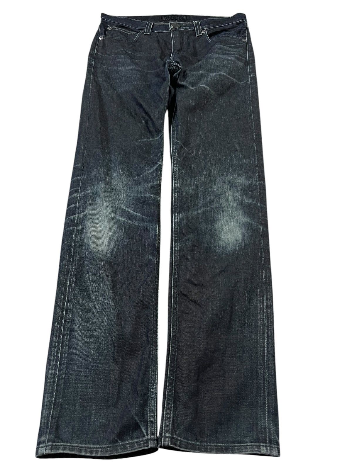 If Six Was Nine × Le Grande Bleu (L.G.B.) × Seditionaries BACK NUMBER BLACK LABEL CLAWMARK DENIM JEANS PUNK Size US 31 - 1 Thumbnail