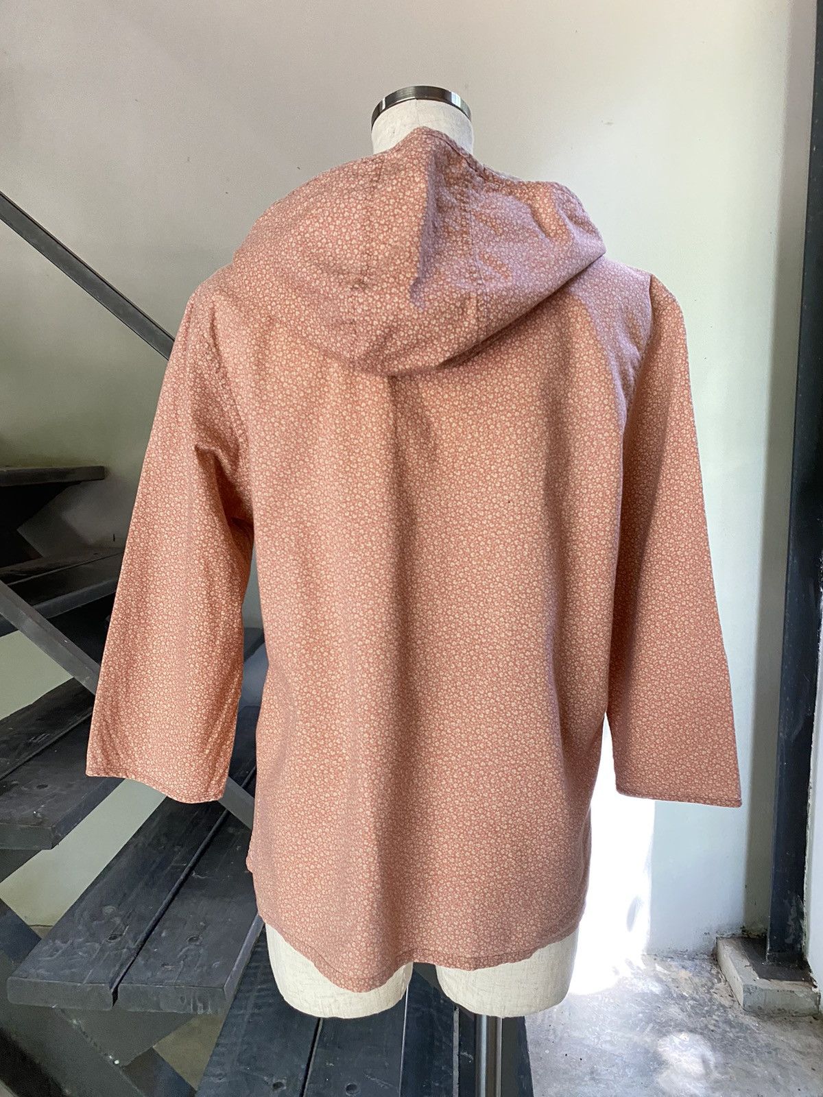 Japanese Brand Powder Peach Hooded V-neck Top Size M / US 6-8 / IT 42-44 - 2 Thumbnail